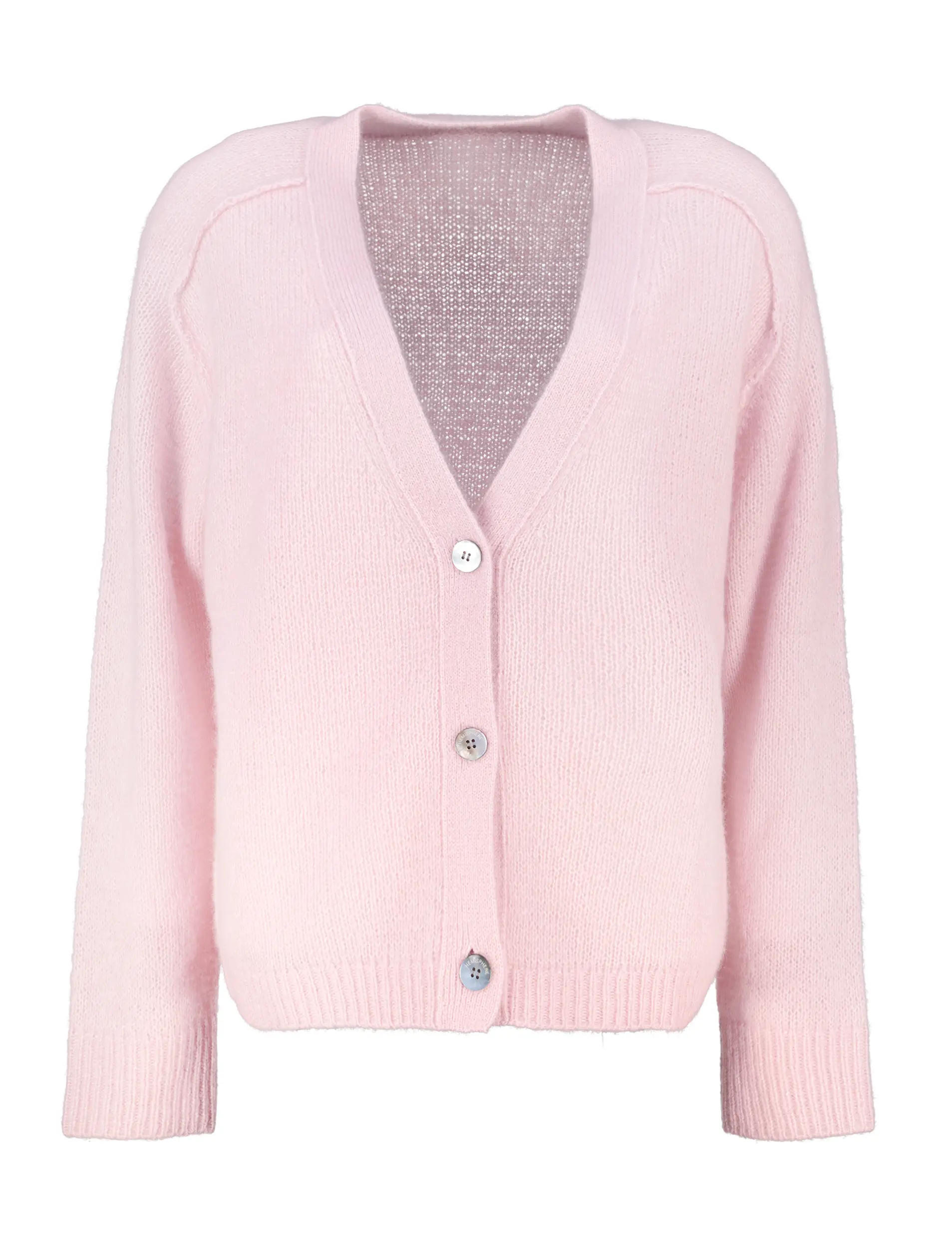 Strickjacke aus Kaschmir - Artikel Vorderseite - Farbe: Rosa&Pink