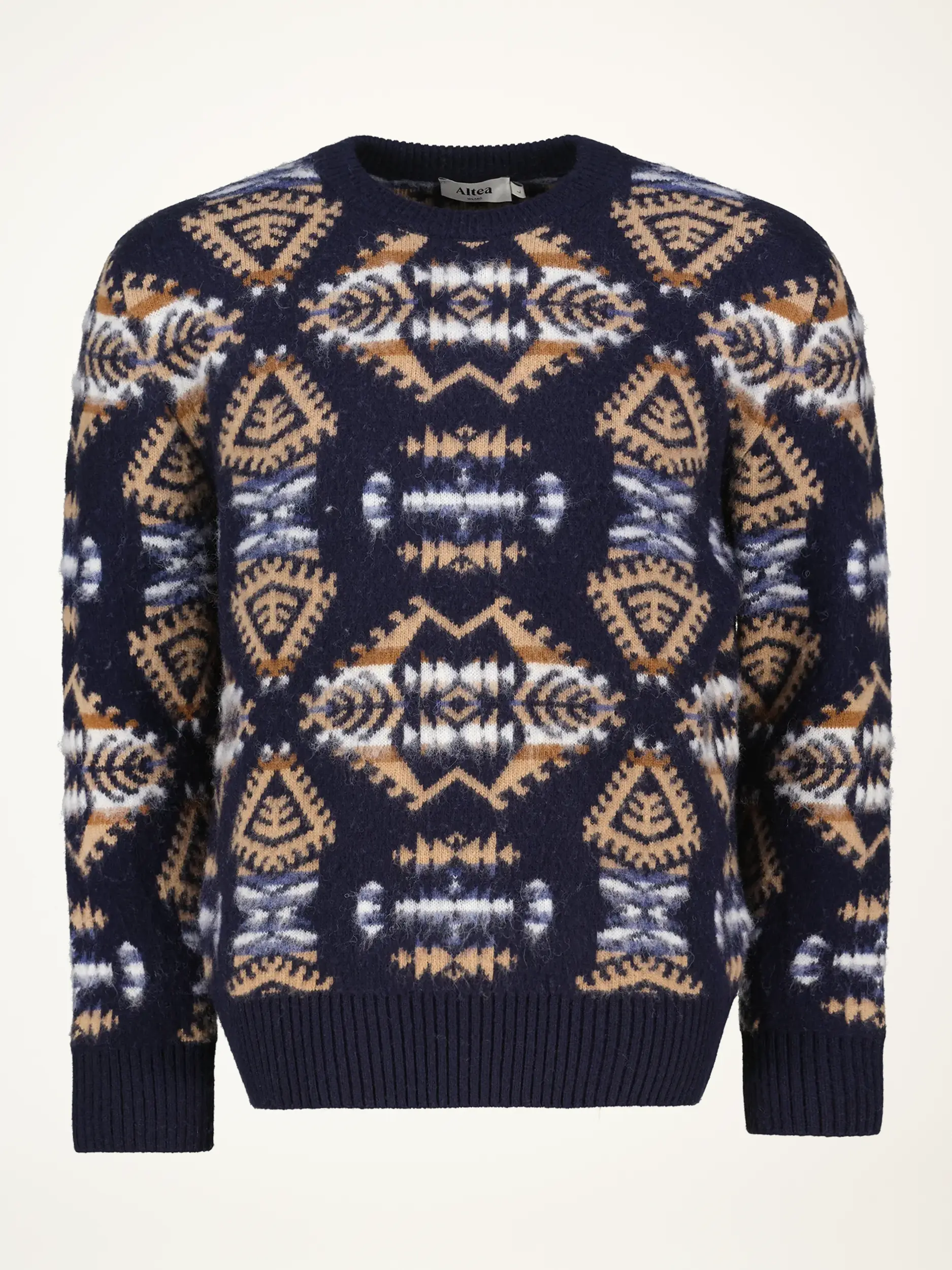 Pullover aus Schurwoll-Mix langarm - Artikelansicht - Farbe: Blau