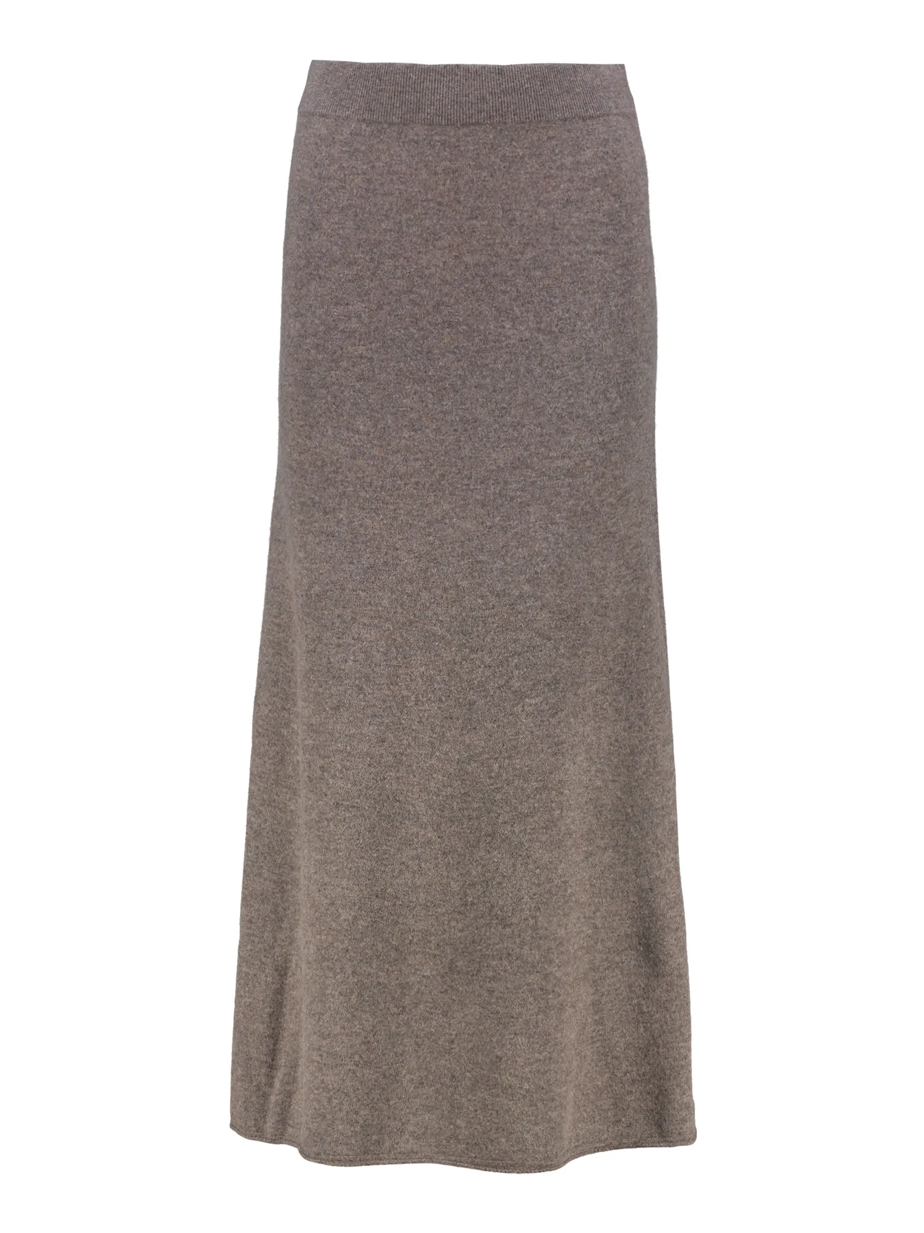 Maxi Strickrock 'Verese' aus Wolle - Artikel Vorderseite - Farbe: Braun