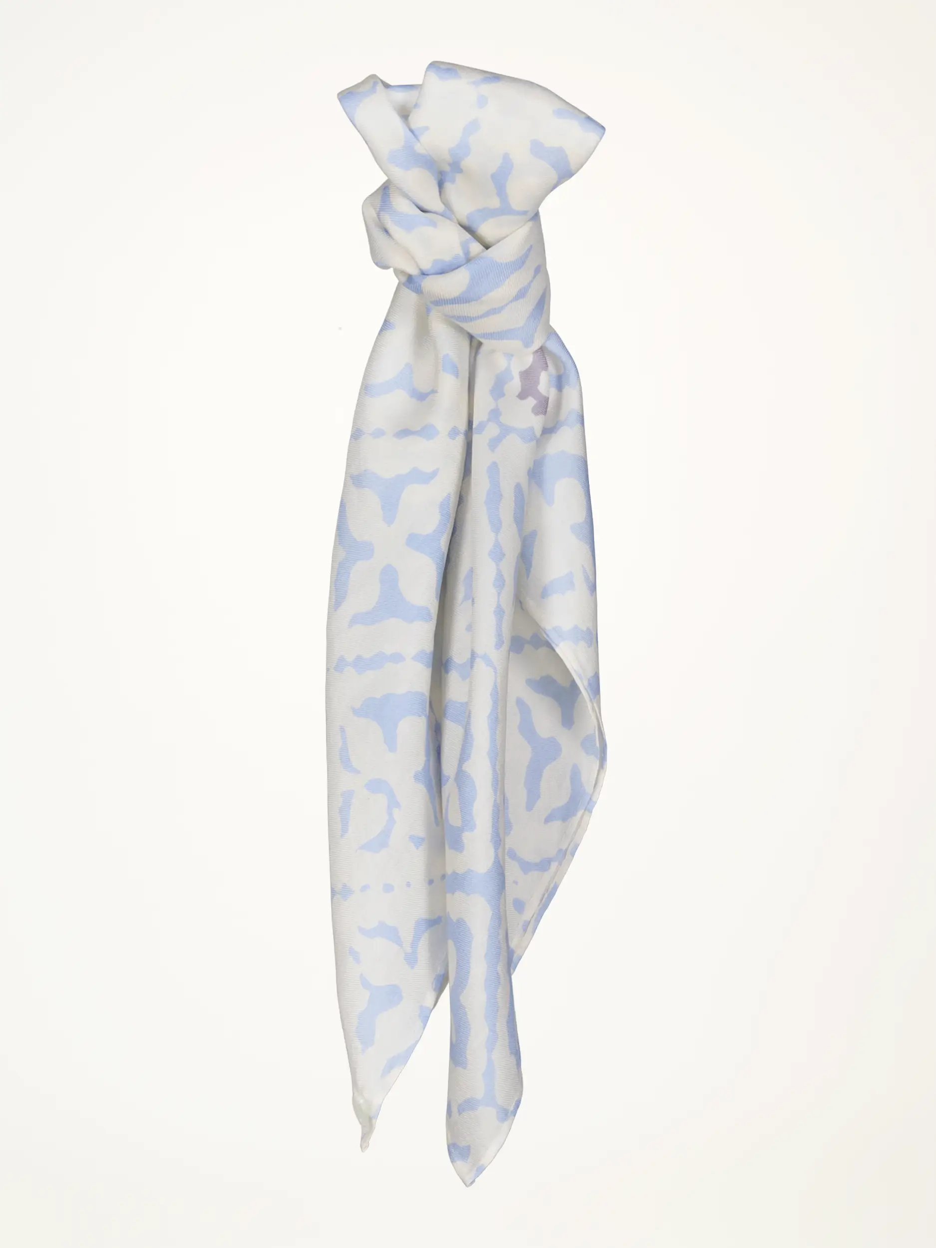 Gemustertes Tuch 'Eyes of Marrakesh' aus Seide - Artikelansicht - Farbe: Creme