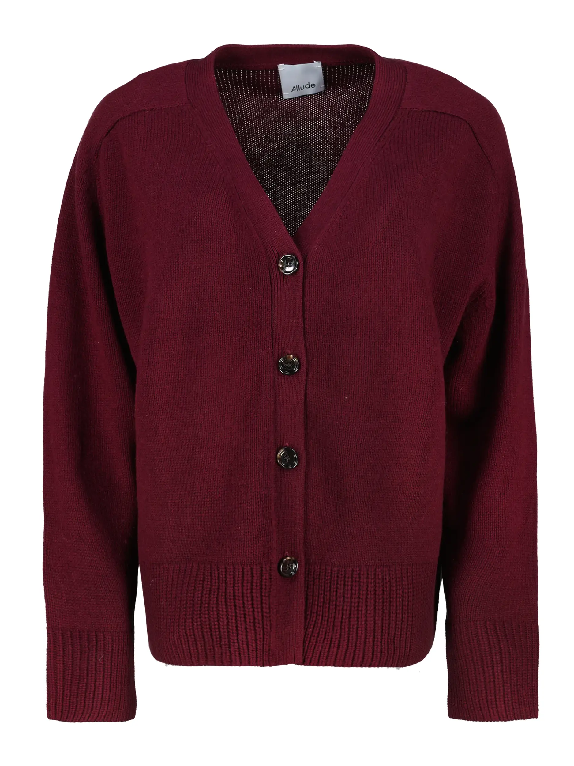 Strickjacke aus Wolle - Artikel Vorderseite - Farbe: Rot