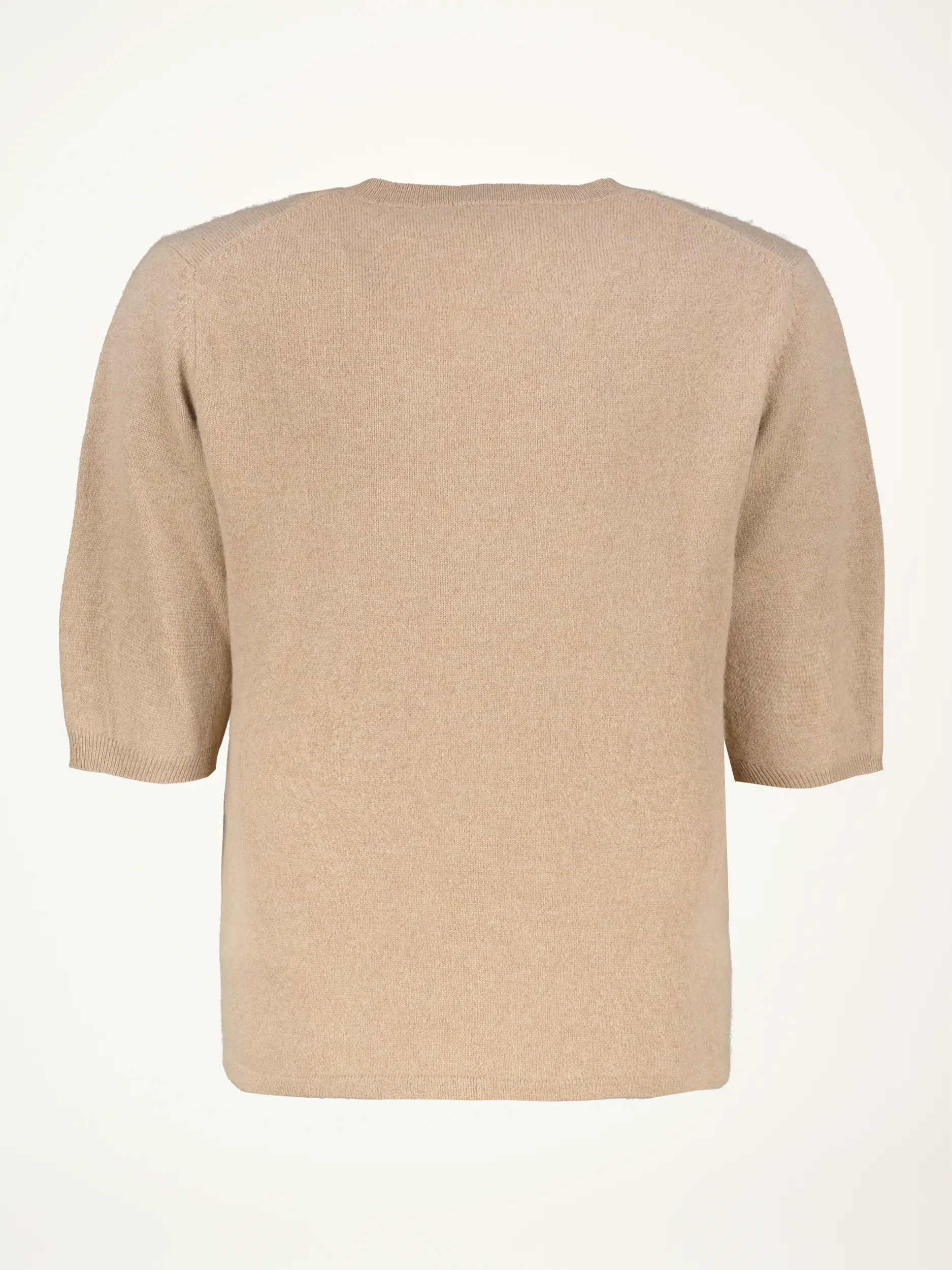 Pullover aus Kaschmir Kurzarm - Artikel Rückseite - Farbe: Braun