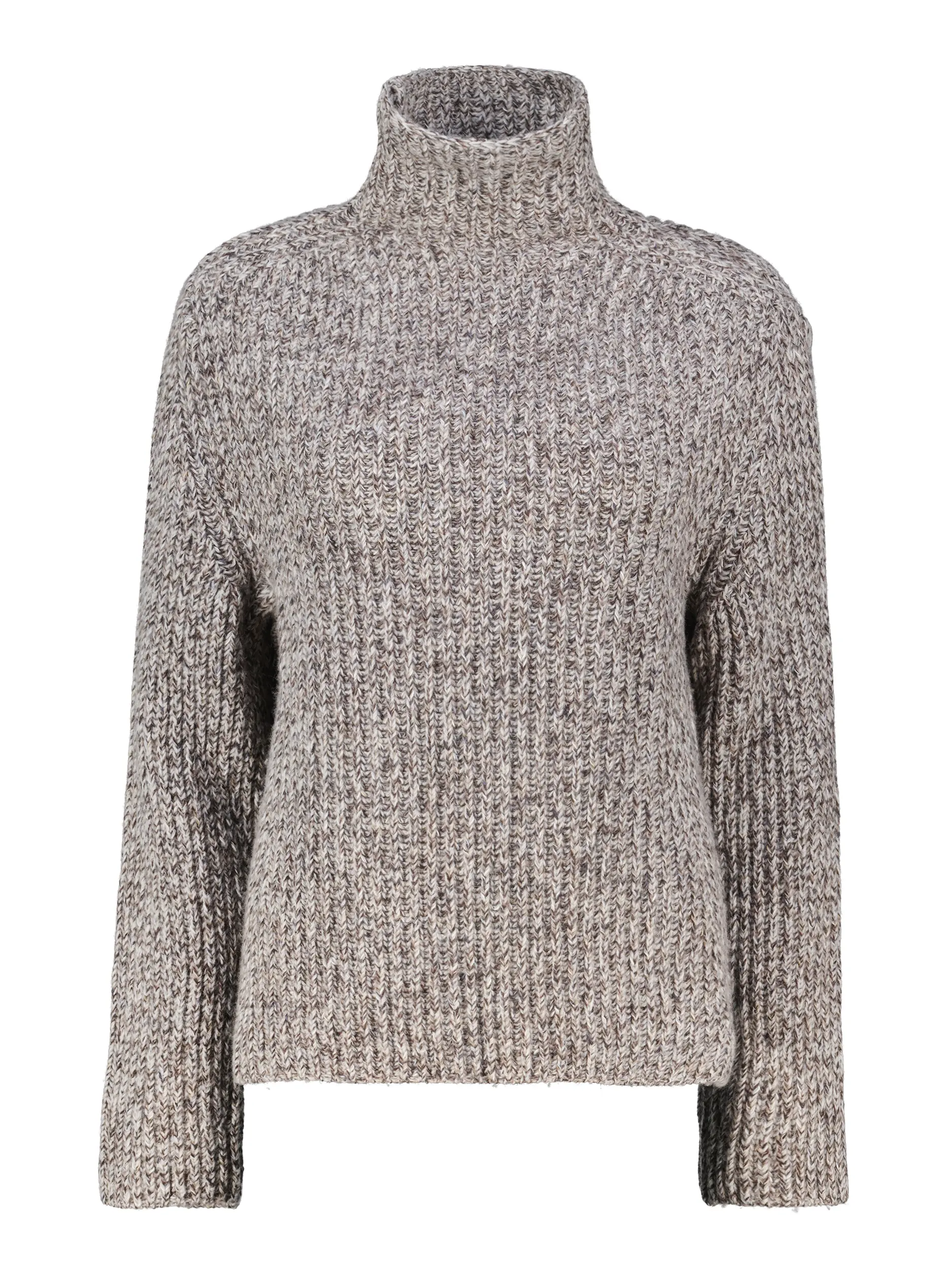 Pullover 'Varisa' aus Wolle langarm - Artikel Vorderseite - Farbe: Braun