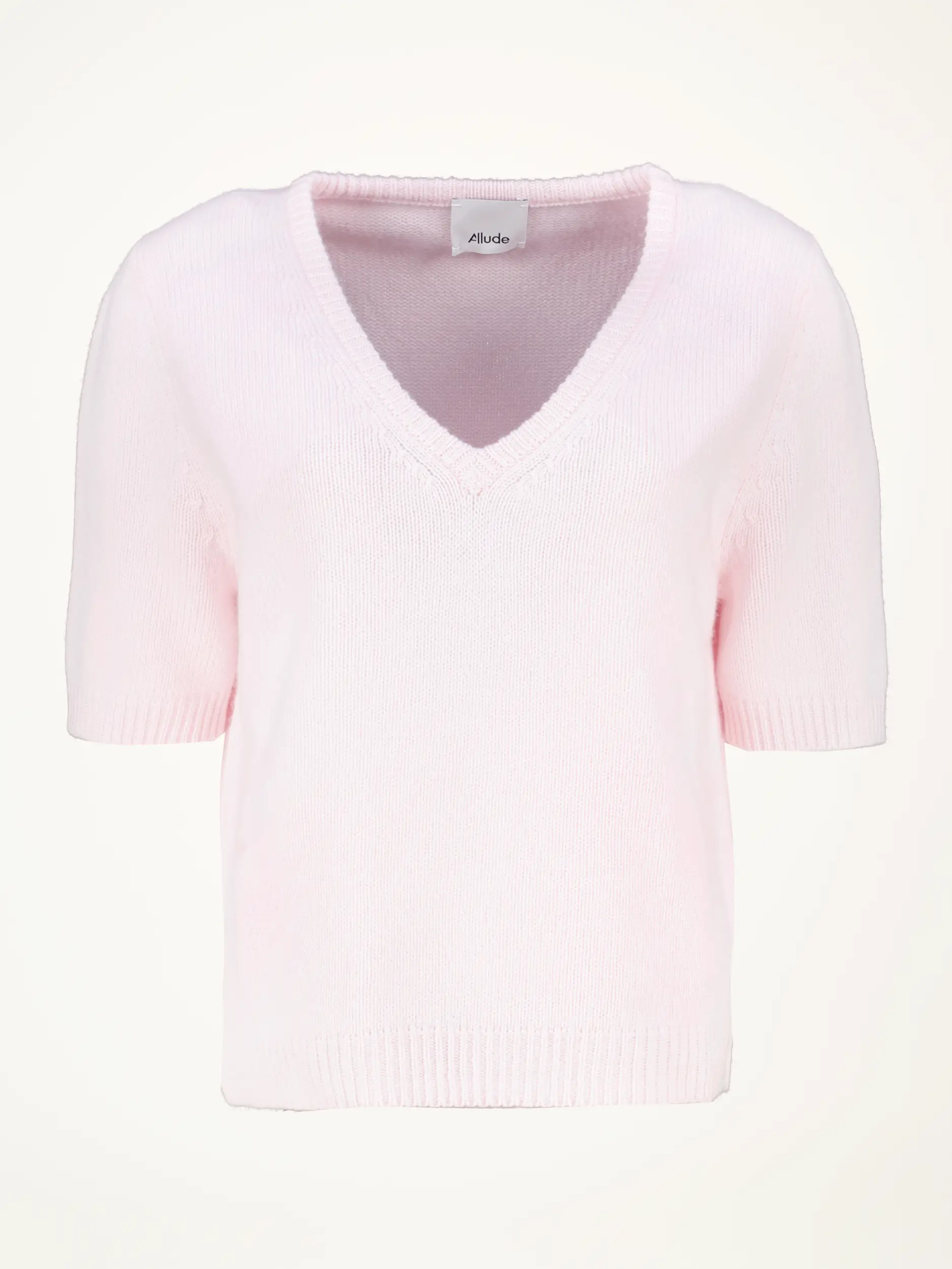 Pullover aus Wolle kurzarm - Artikelansicht - Farbe: Rosa&Pink