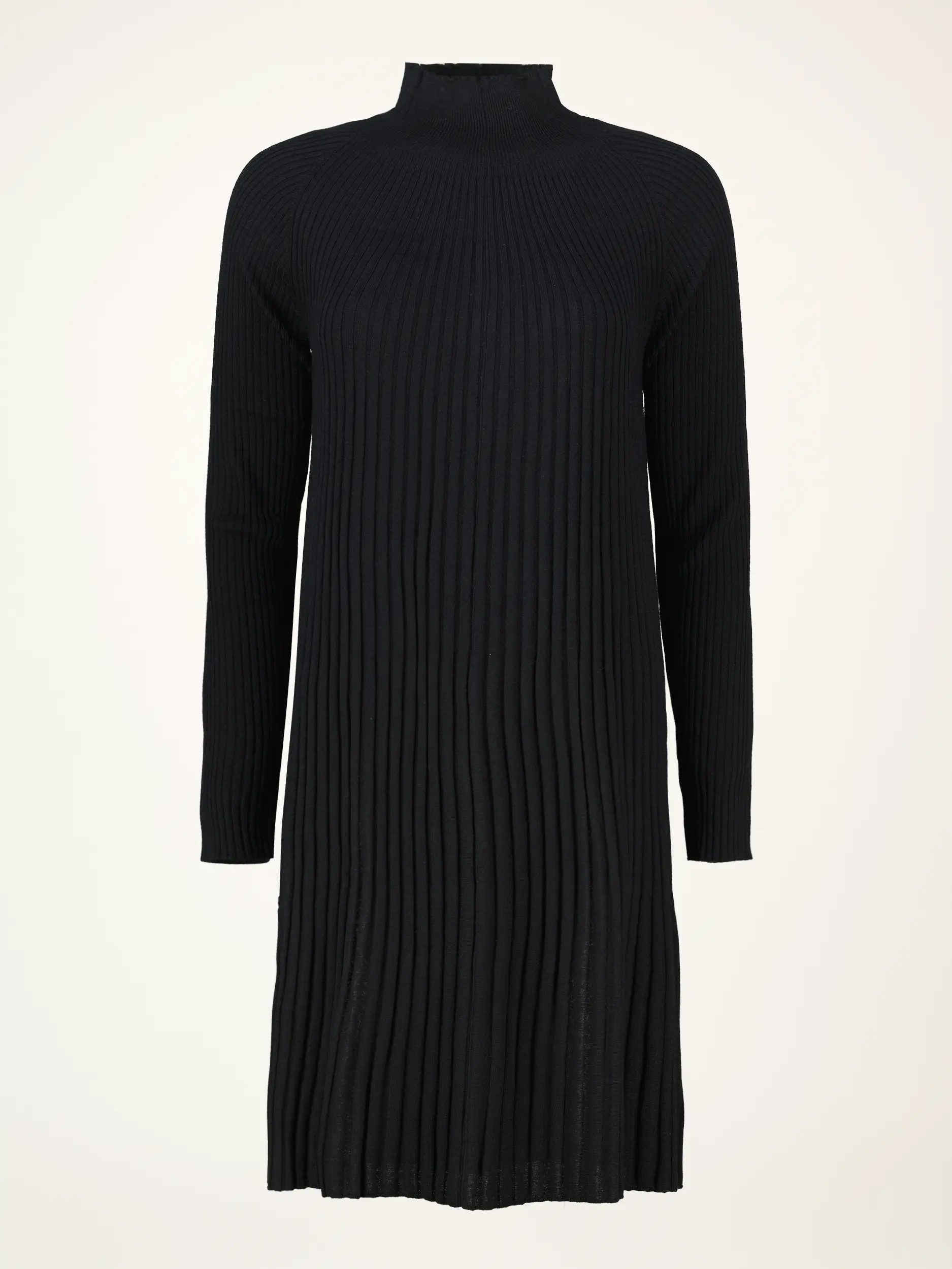 Mini Wollkleid langarm - Artikelansicht - Farbe: Schwarz