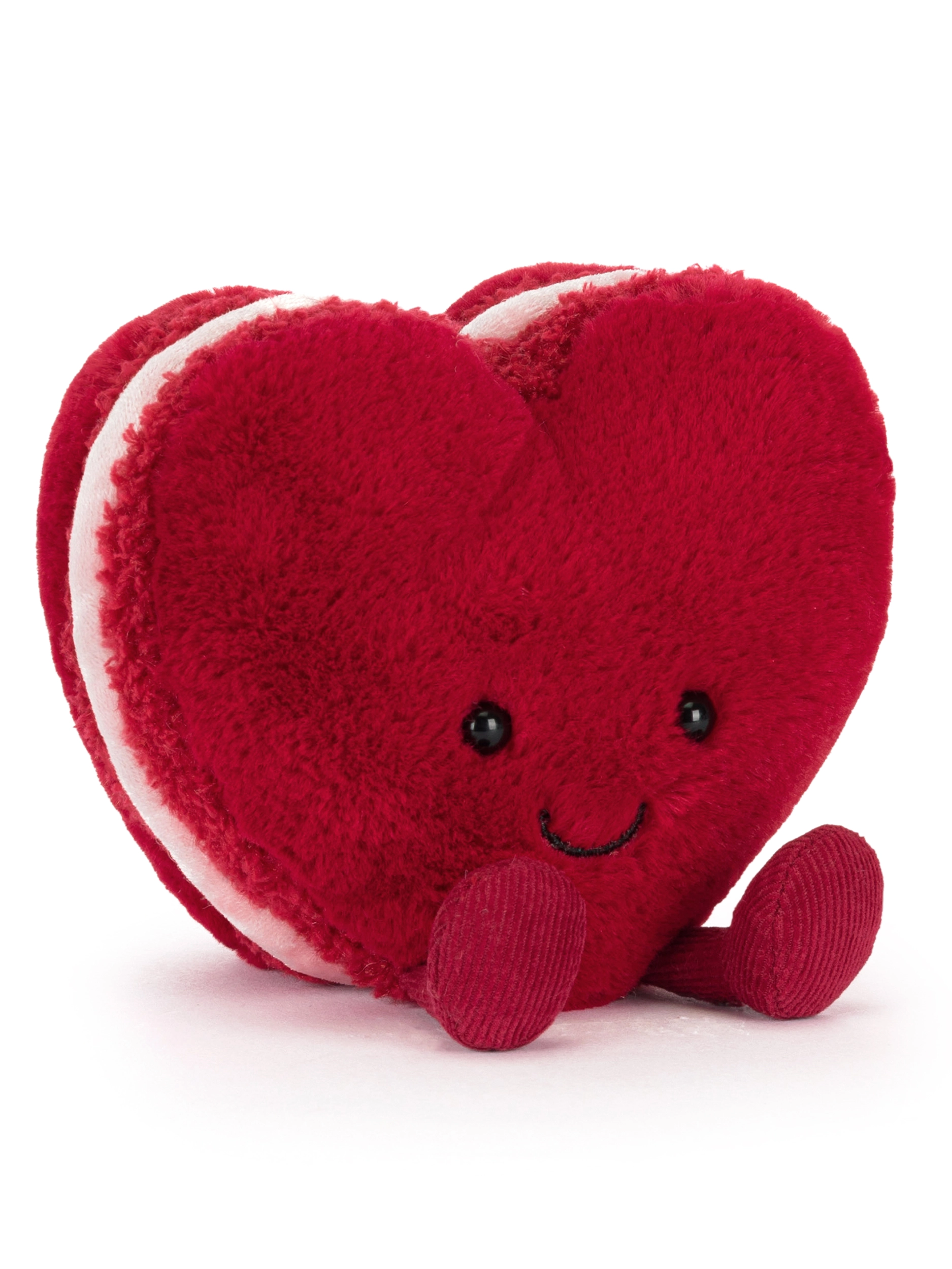 Jellycat Stofftier 'Amuseables Heart Arlet' - Artikel Vorderseite - Farbe: Rot