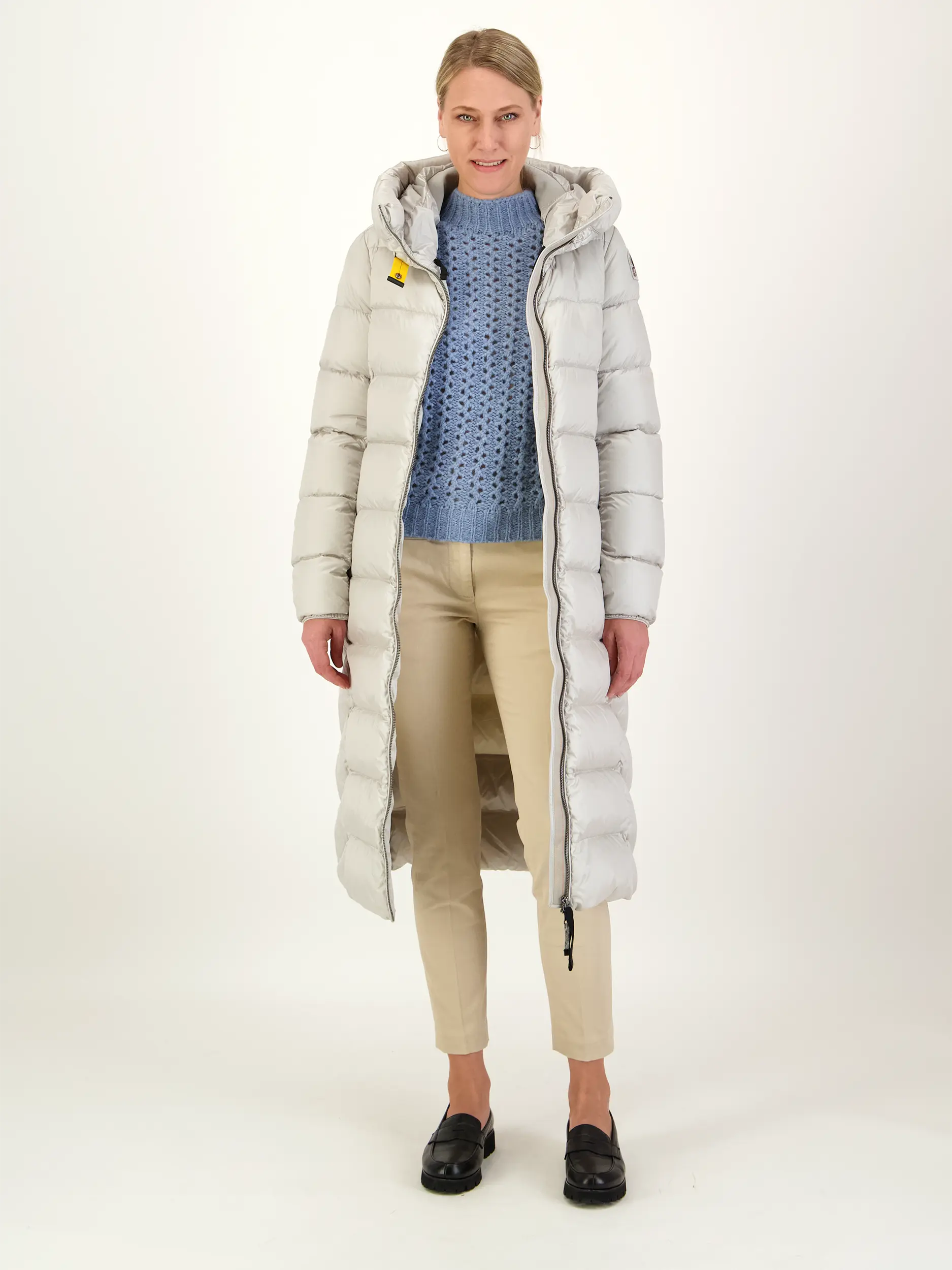 Pullover aus Alpaka-Mix langarm - Artikel Teil eines Outfits getragen von einem Modell