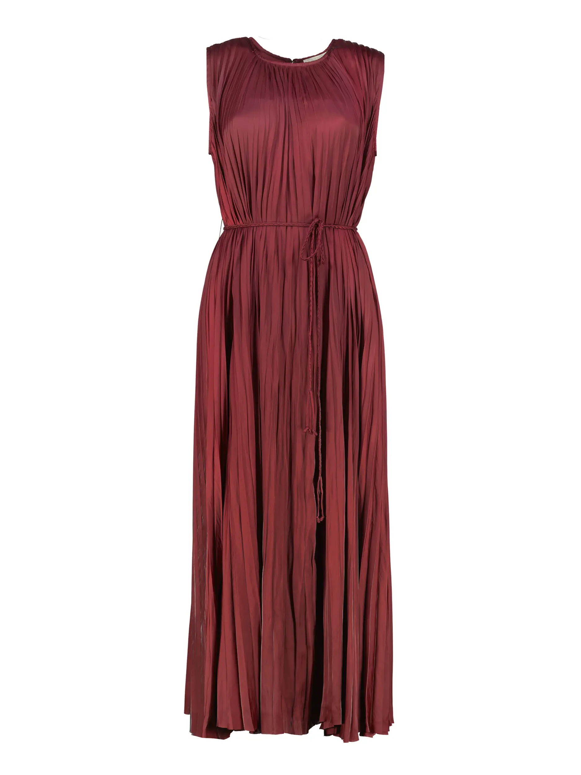 Maxi Plisseekleid 'Fianna' ärmellos - Artikel Vorderseite - Farbe: Rot