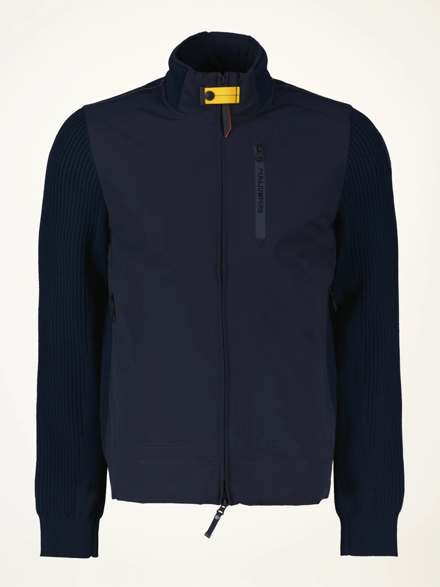 Strickjacke 'Zorba' aus Materialmix - Artikelansicht - Farbe: Blau