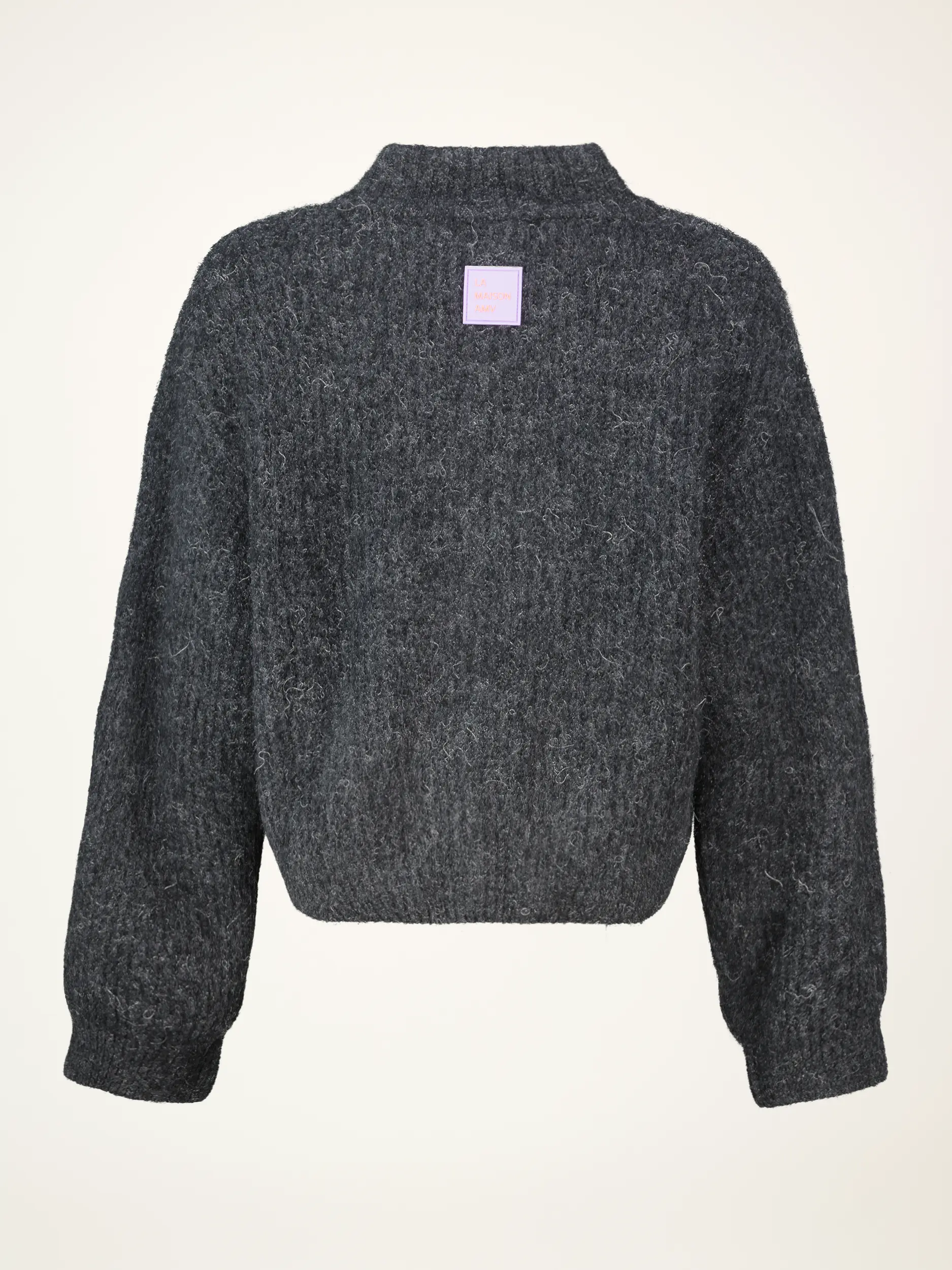 Strickjacke 'East' aus Woll-Mix langarm - Artikel Rückseite - Farbe: Grau