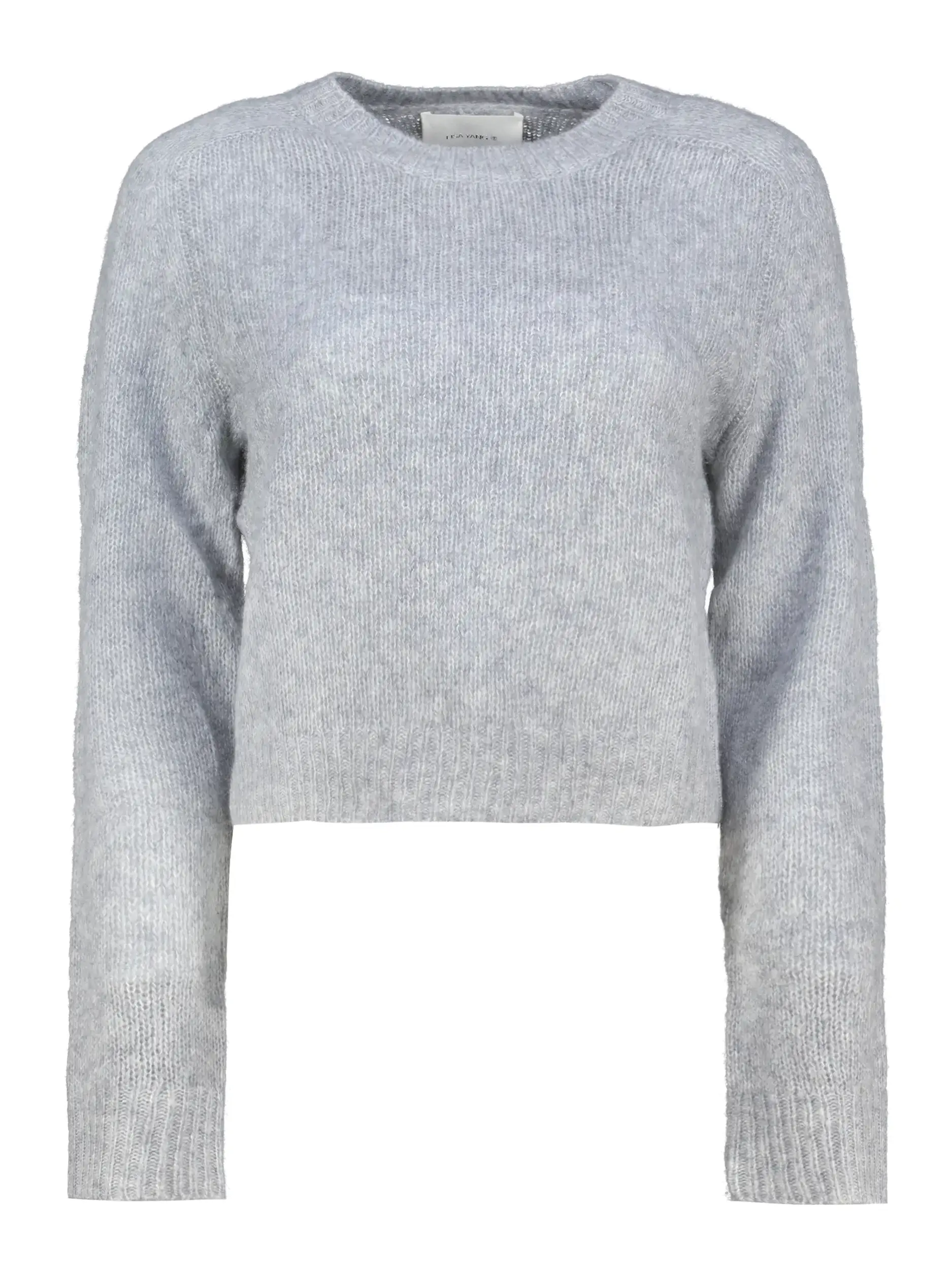 Pullover 'Solene' aus Kaschmir-Seide Mix - Artikel Vorderseite - Farbe: Grau