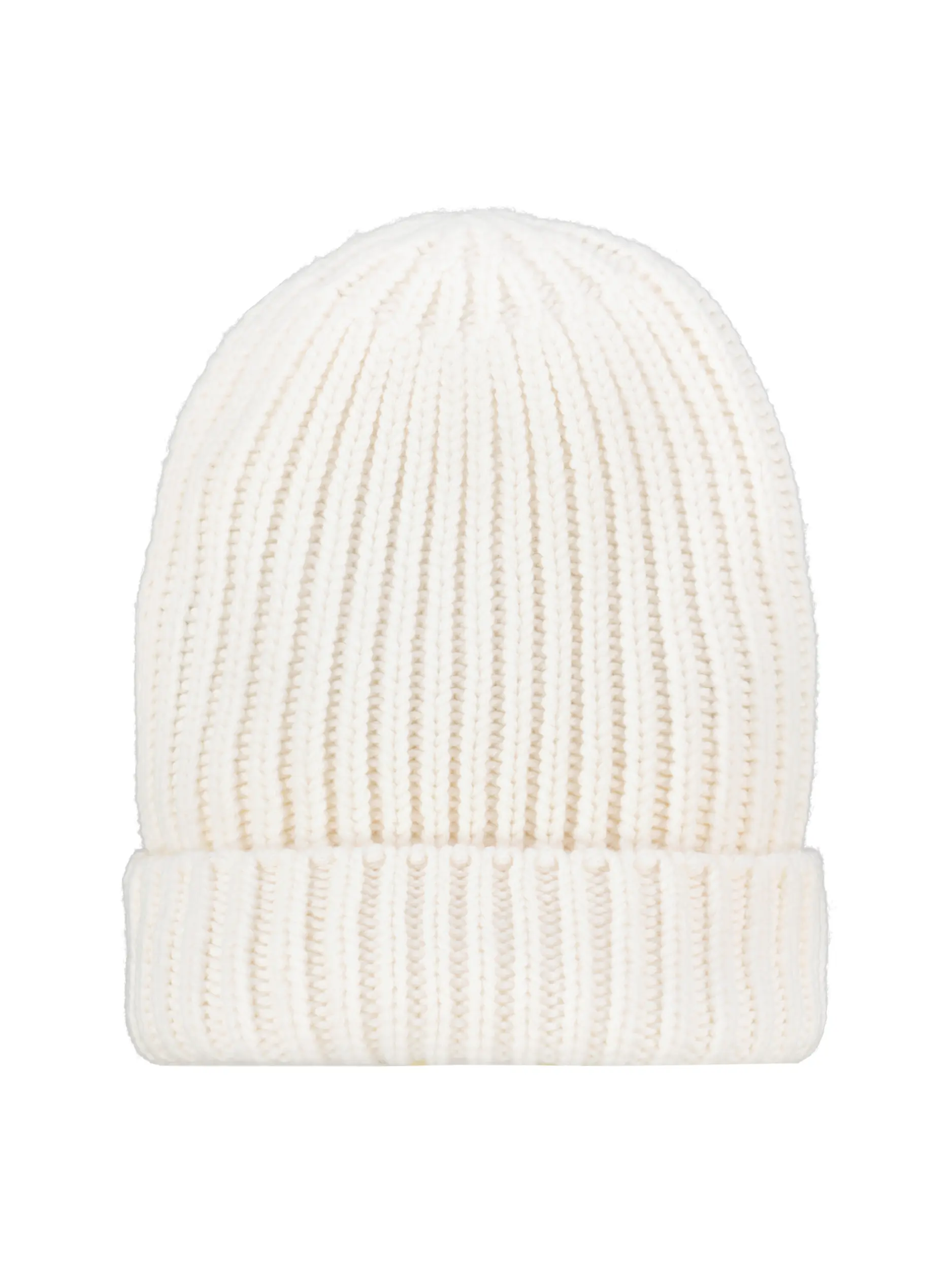 Strickmütze 'Beanie' - Artikel Vorderseite - Farbe: Creme