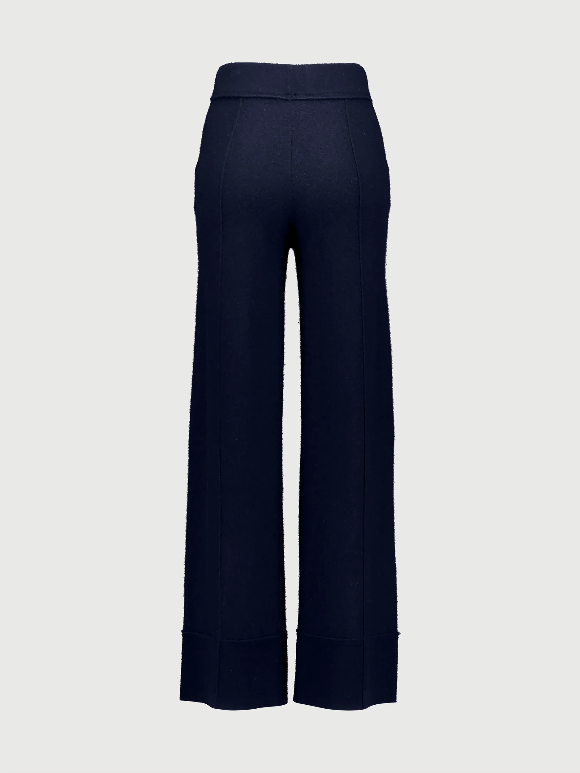 Strickhose aus Kaschmir-Mix - Artikel Rückseite - Farbe: Blau