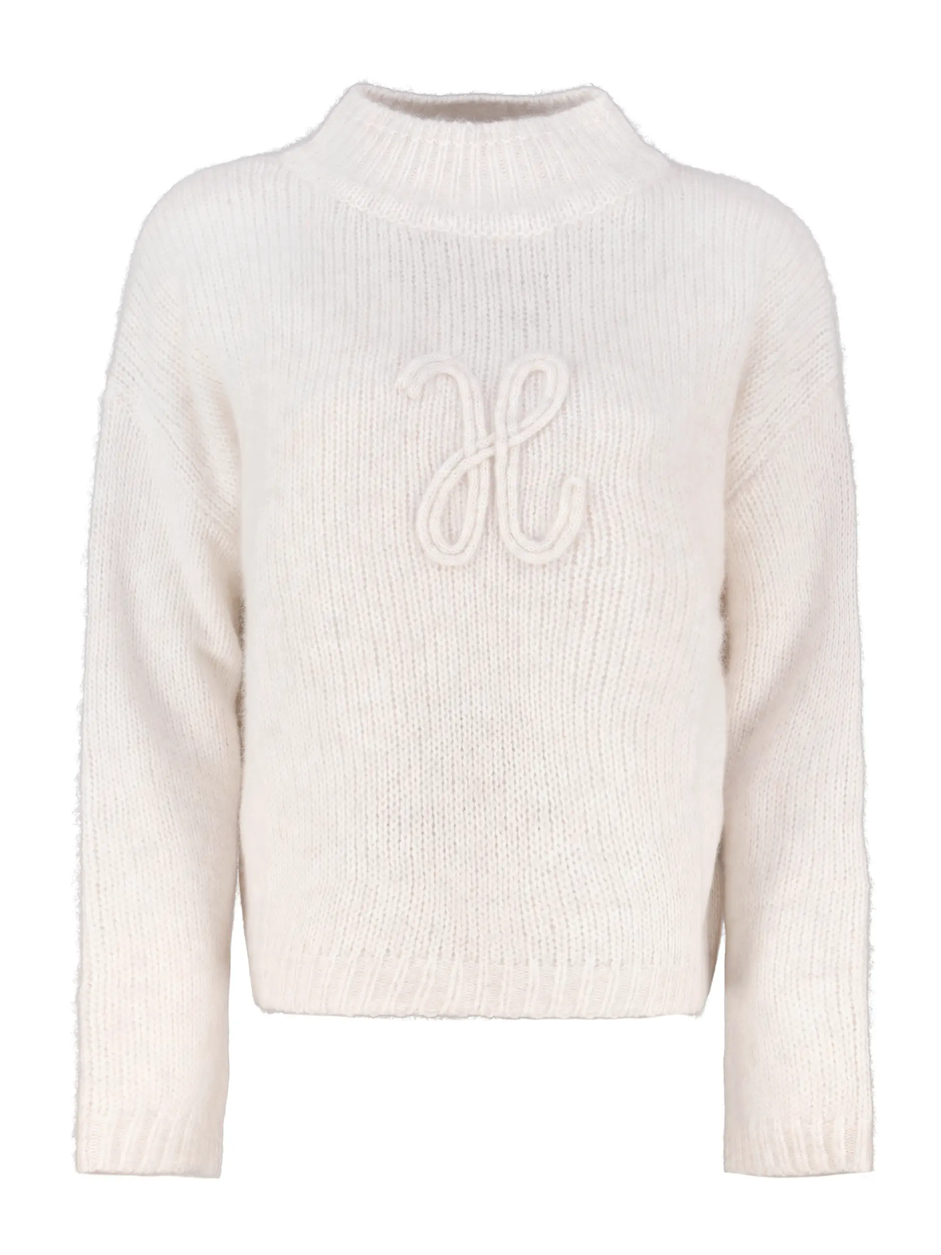 Pullover aus Kaschmir langarm - Artikel Vorderseite - Farbe: Creme