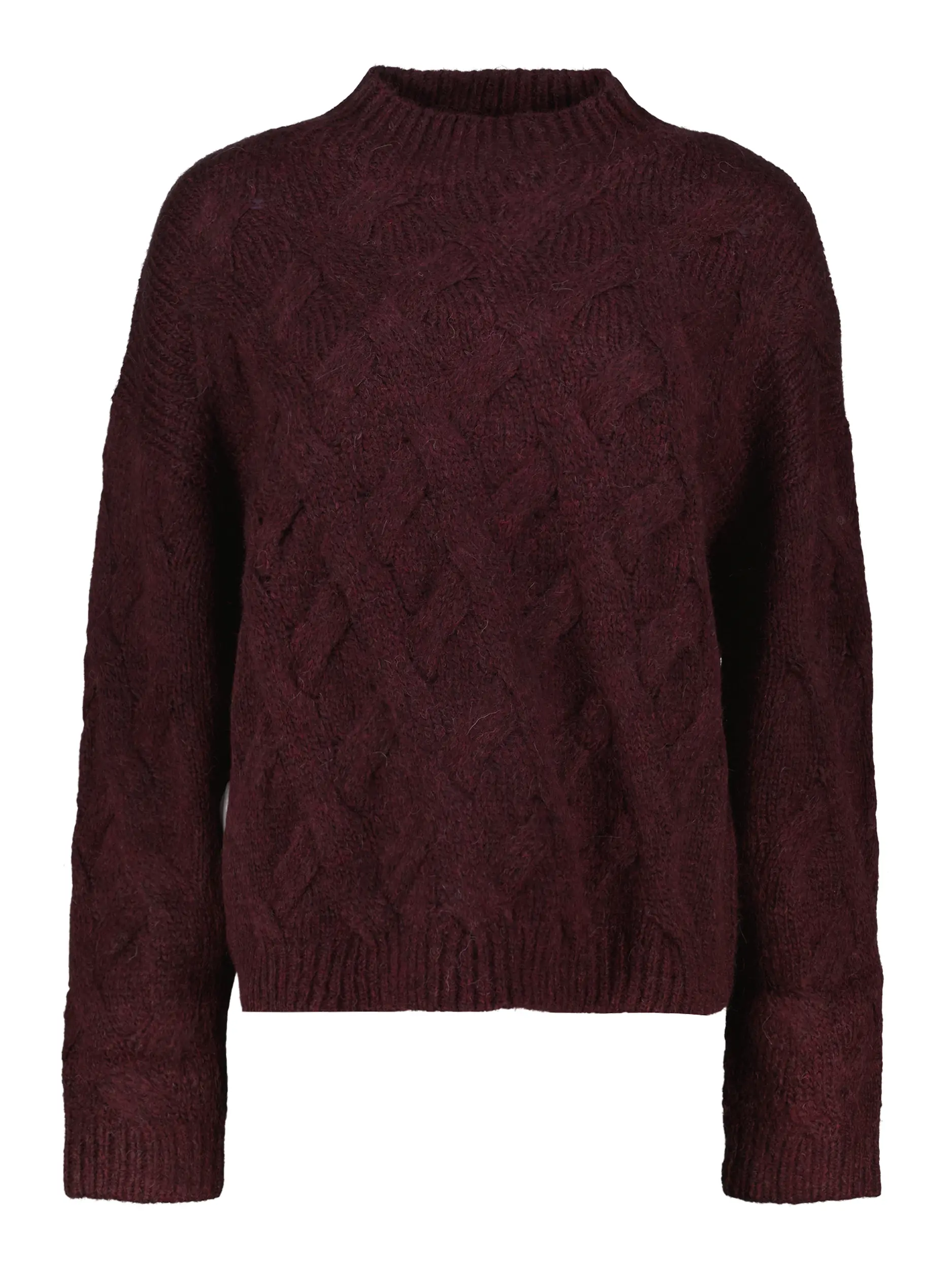 Pullover aus Woll-Mix langarm - Artikel Vorderseite - Farbe: Rot