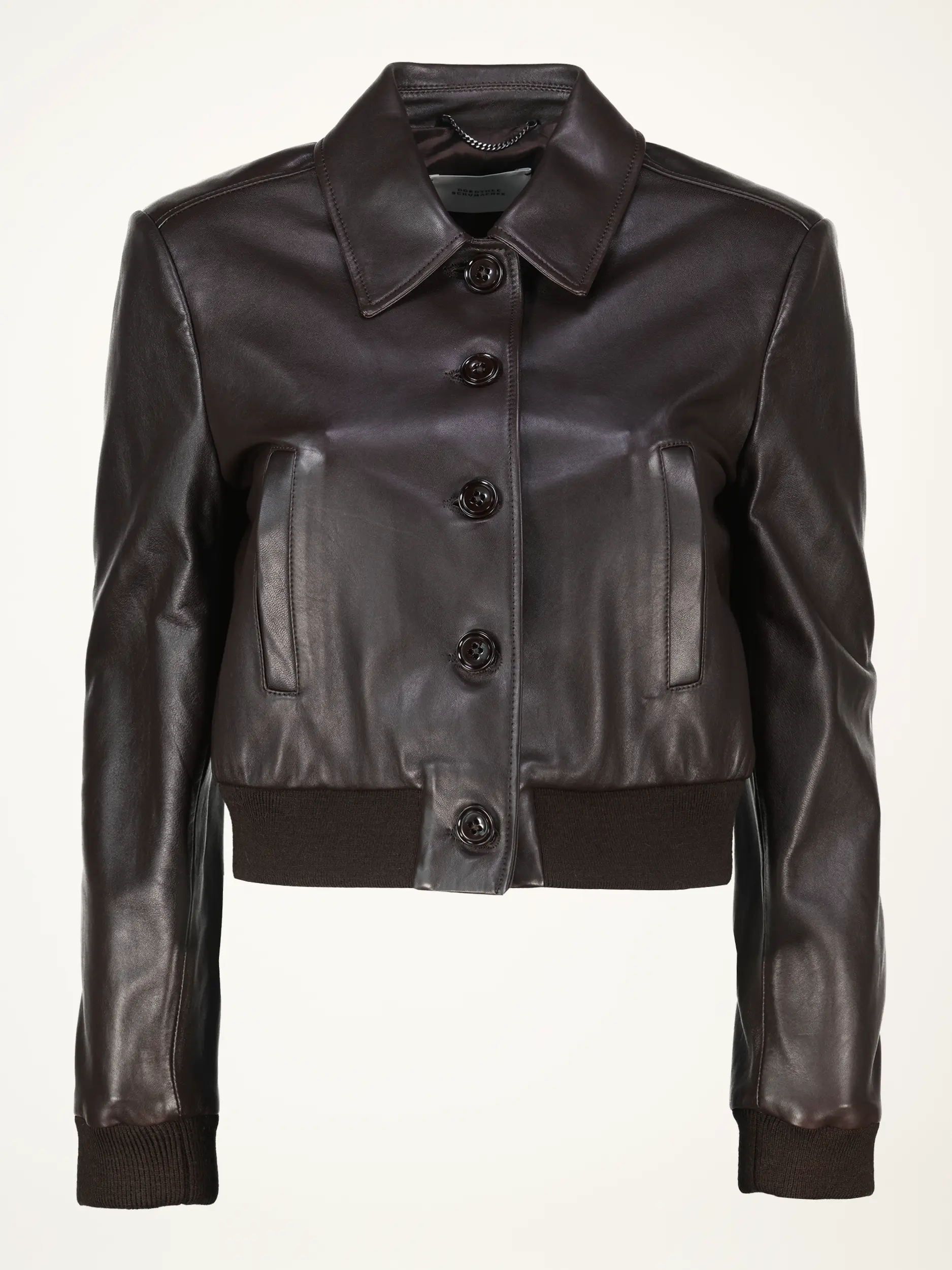 Lederjacke 'Sleek Statement' - Artikelansicht - Farbe: Braun