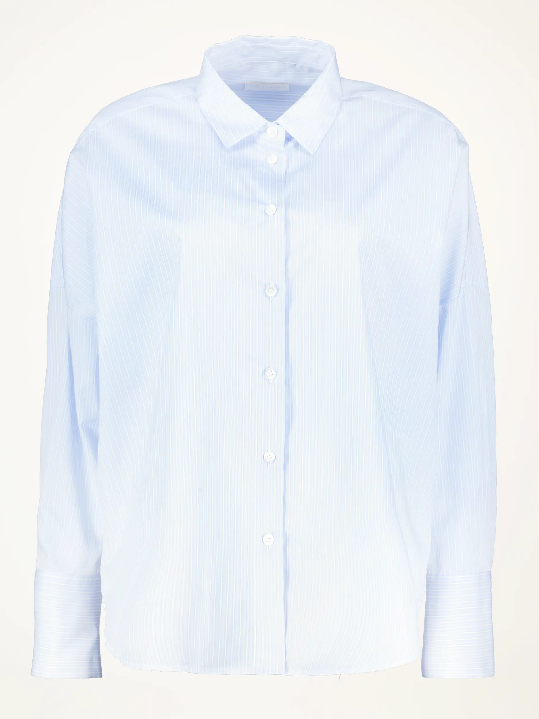 Oversize Baumwollbluse 'Caryl' - Artikelansicht - Farbe: Blau
