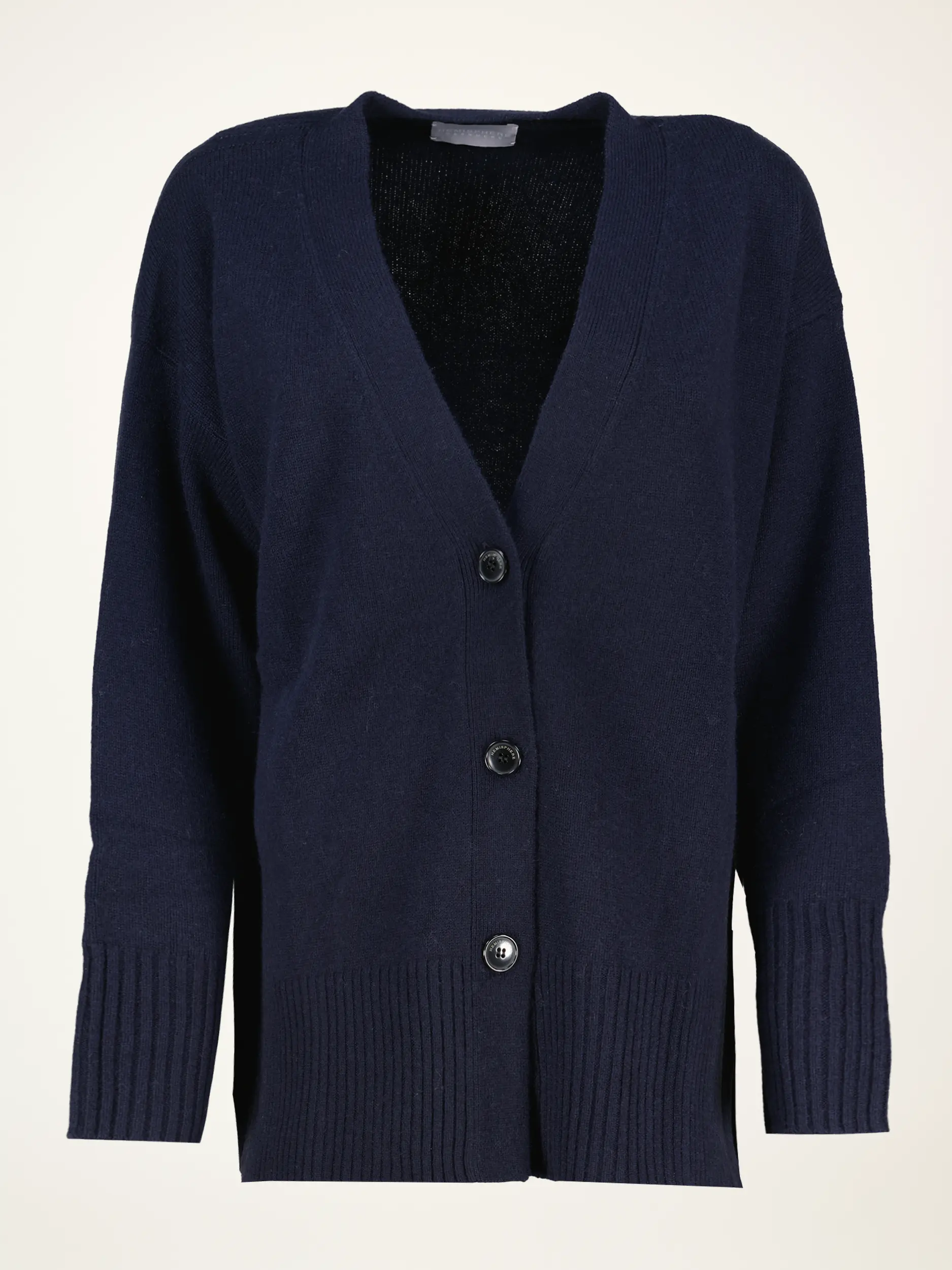 Strickjacke aus Kaschmir-Mix langarm - Artikelansicht - Farbe: Blau