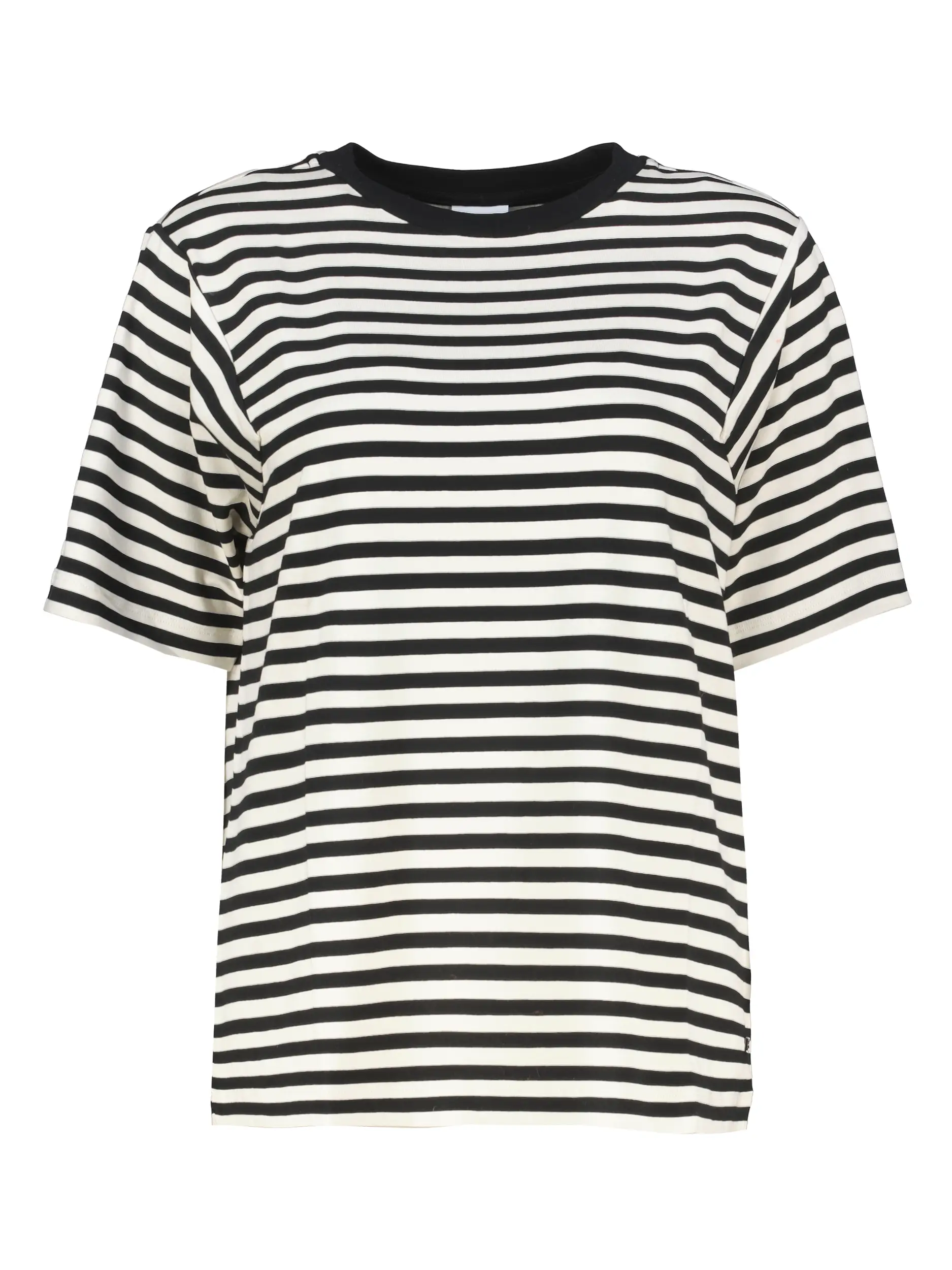 Gestreiftes T-Shirt 'Raya' - Artikel Vorderseite - Farbe: Schwarz