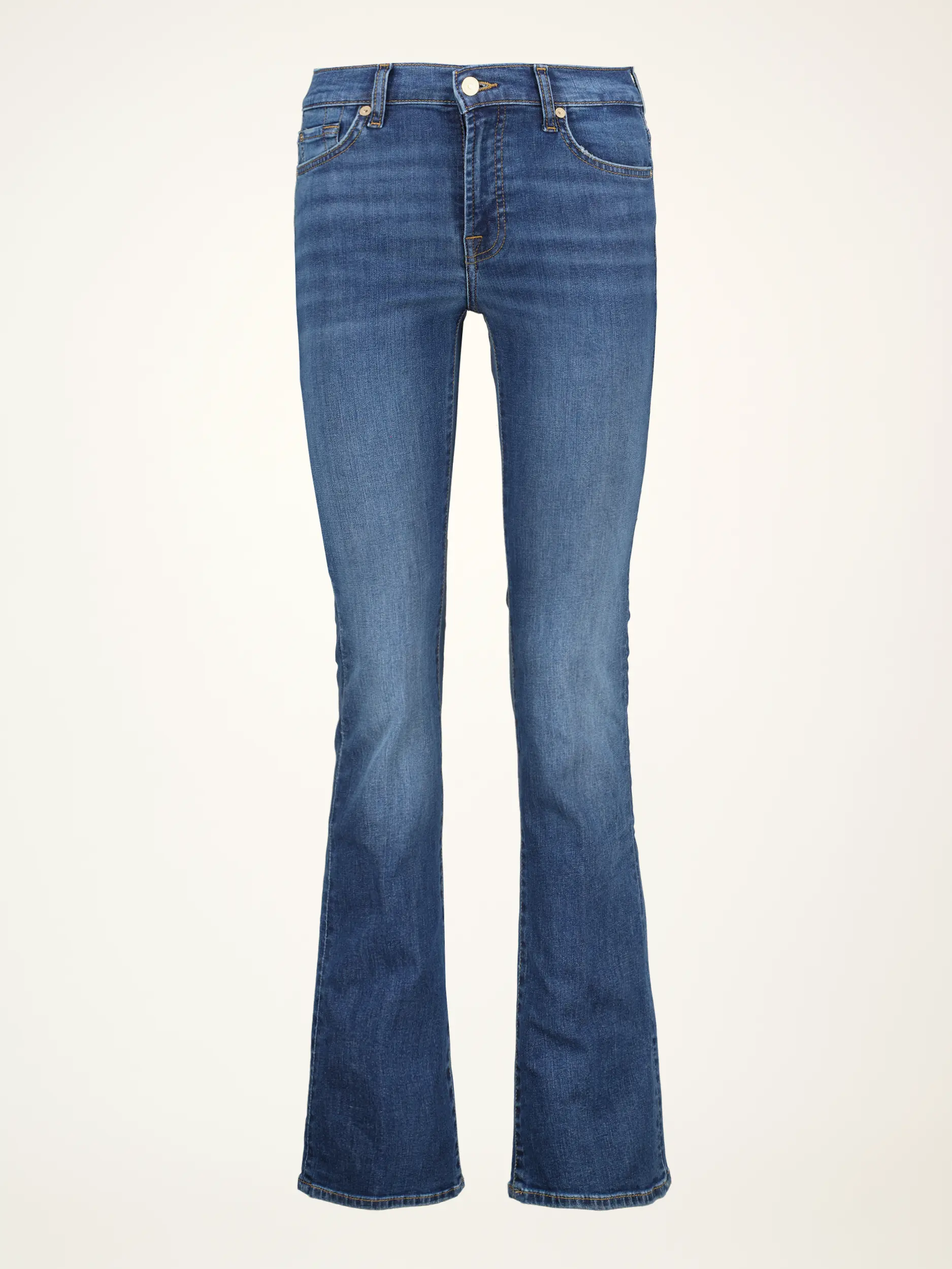 Mid Rise Bootcut Jeans - Artikelansicht - Farbe: Blau