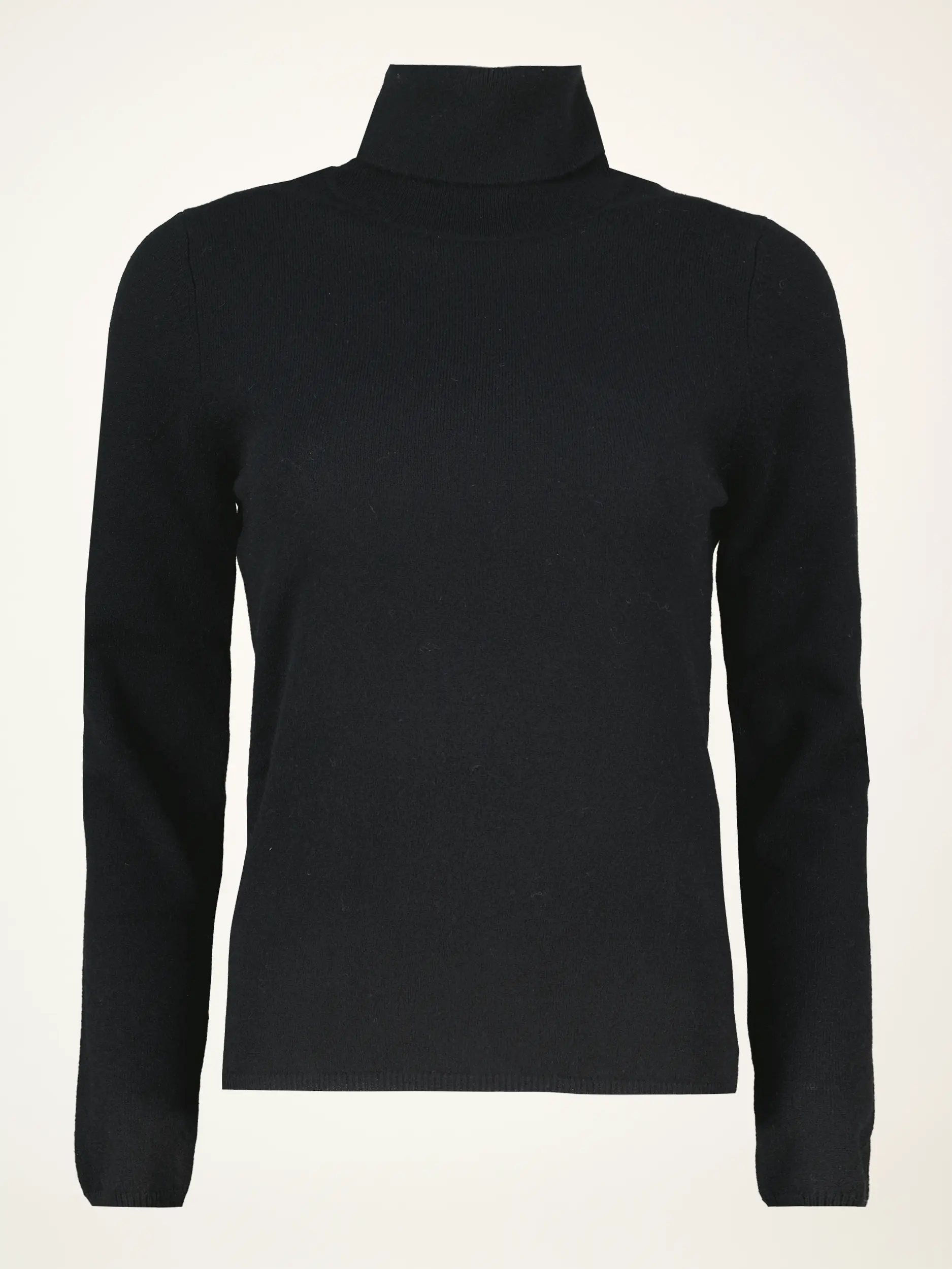 Rollkragenpullover aus Kaschmir langarm - Artikelansicht - Farbe: Schwarz