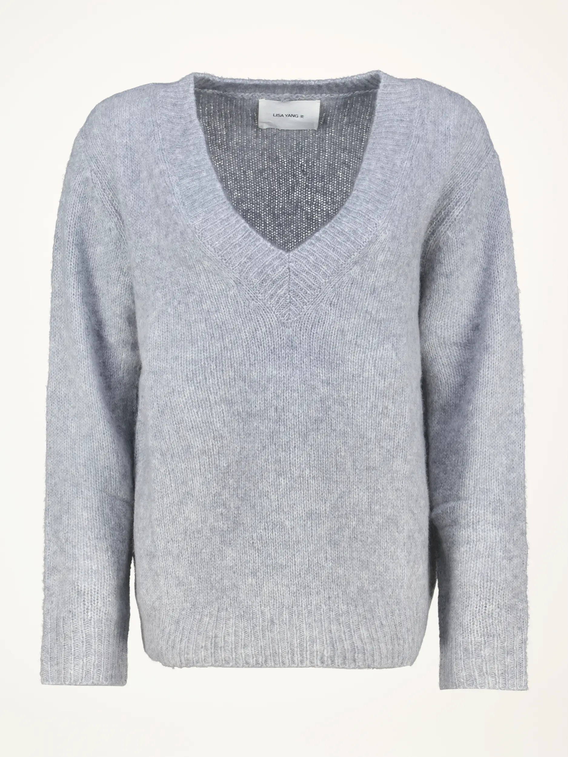 Pullover 'Leona' aus Kaschmir-Seide Mix - Artikelansicht - Farbe: Grau