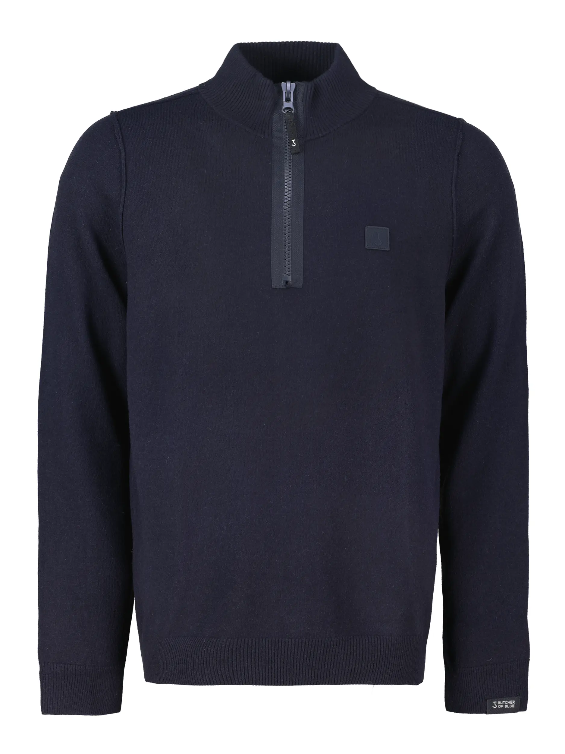 Pullover 'Clifden' aus Woll-Mix langarm - Artikel Vorderseite - Farbe: Blau