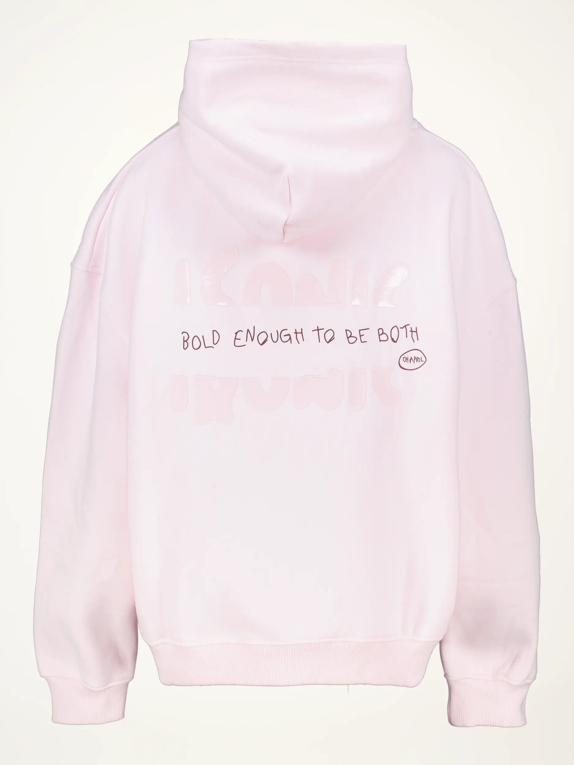 Oversized Sweatshirt 'Iconic' - Artikel Rückseite - Farbe: Rosa&Pink
