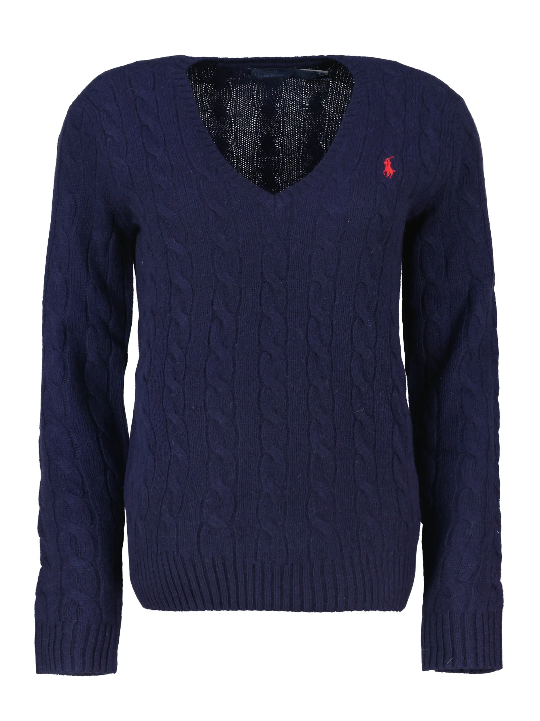 Pullover mit Zopfmuster - Artikel Vorderseite - Farbe: Blau