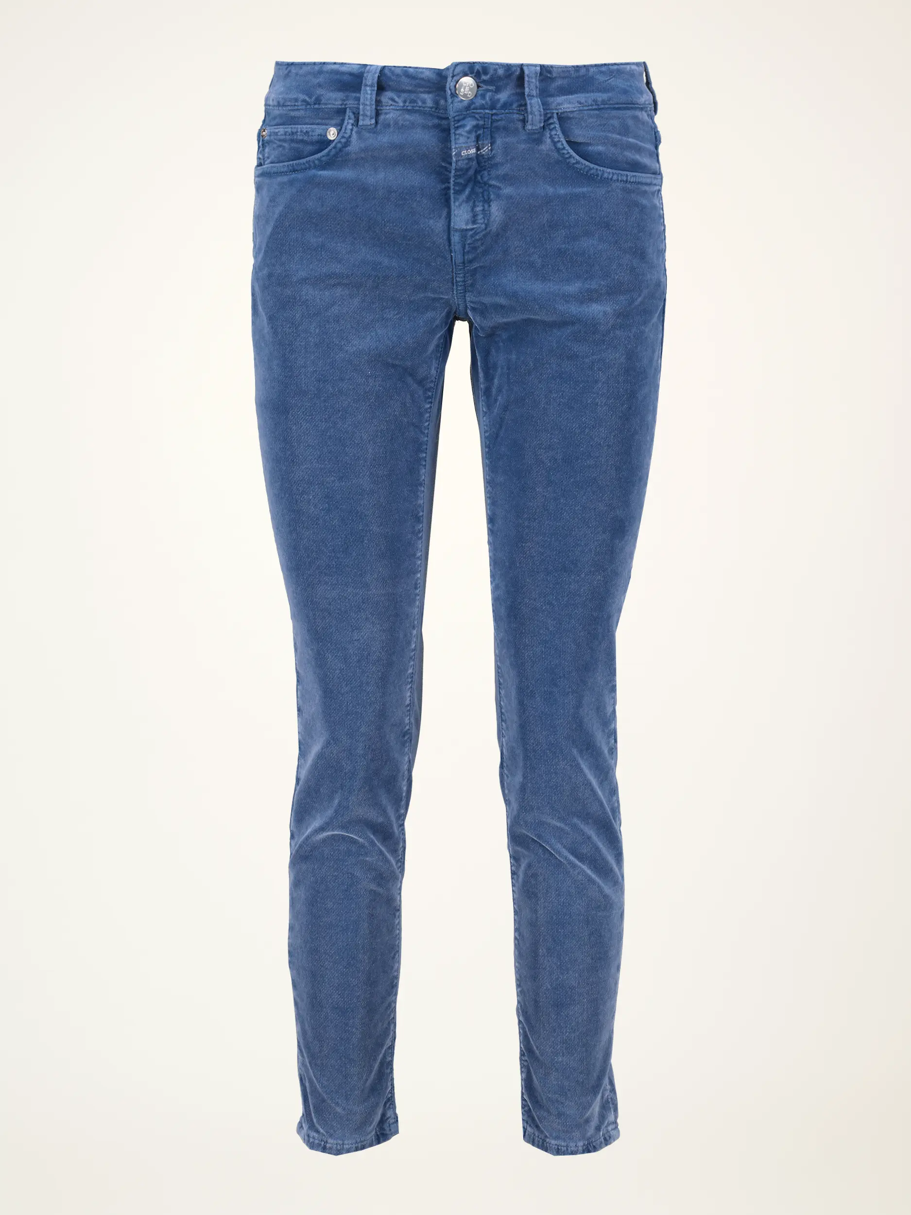 Samthose 'Baker' - Artikelansicht - Farbe: Blau Samthose 'Baker' - Artikelansicht - Farbe: Blau