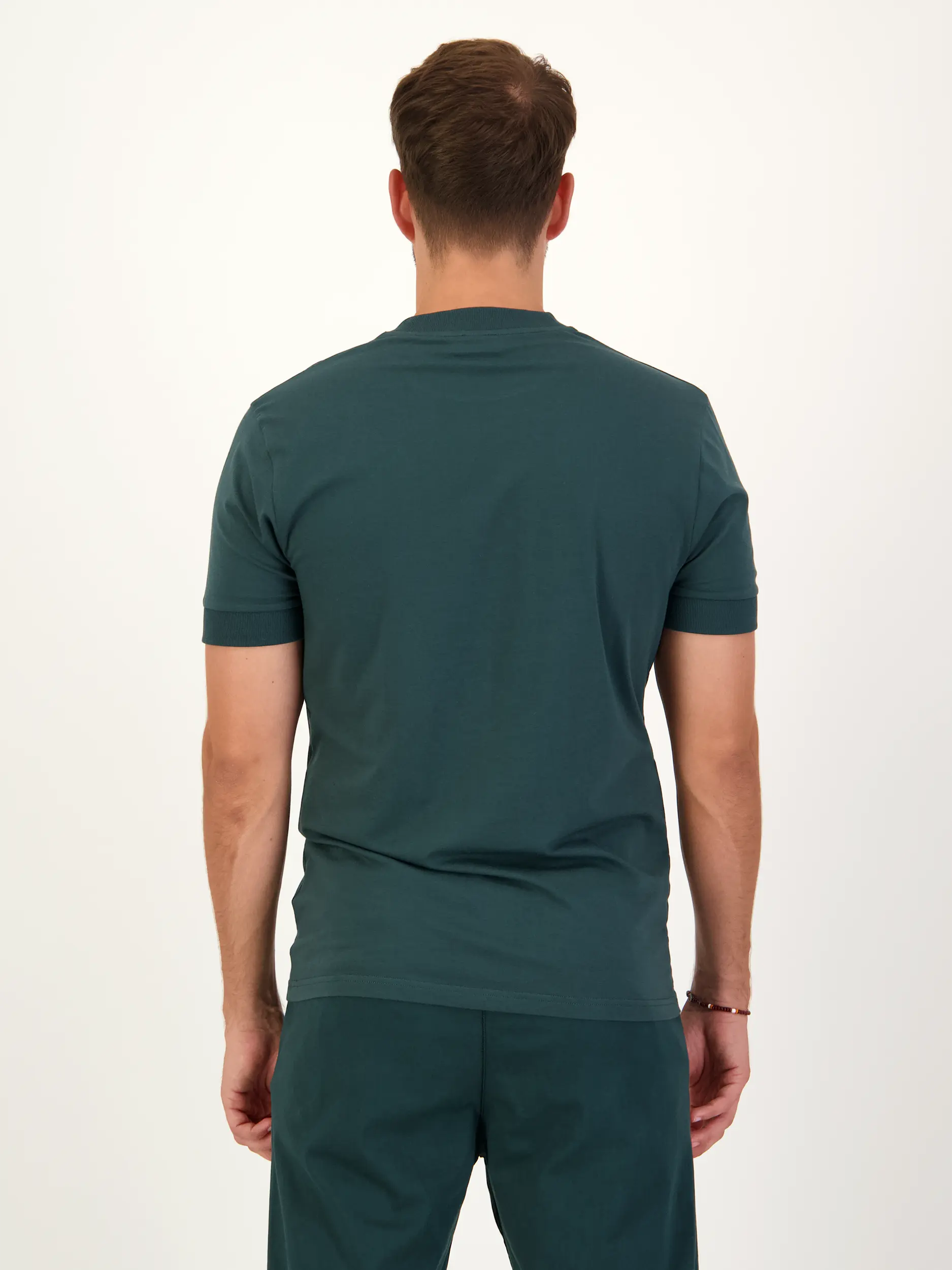 T-Shirt 'Anton' - Artikel Rückseite getragen von einem Modell