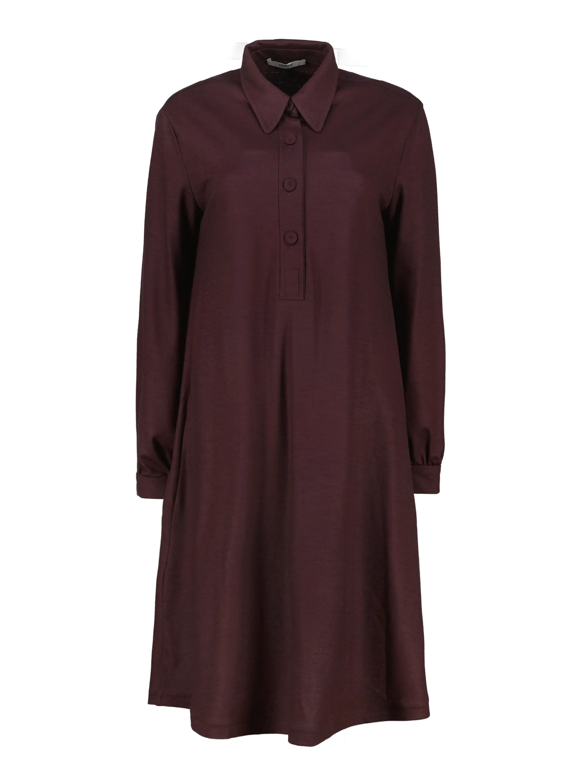 Midi Wollkleid - Artikel Vorderseite - Farbe: Rot