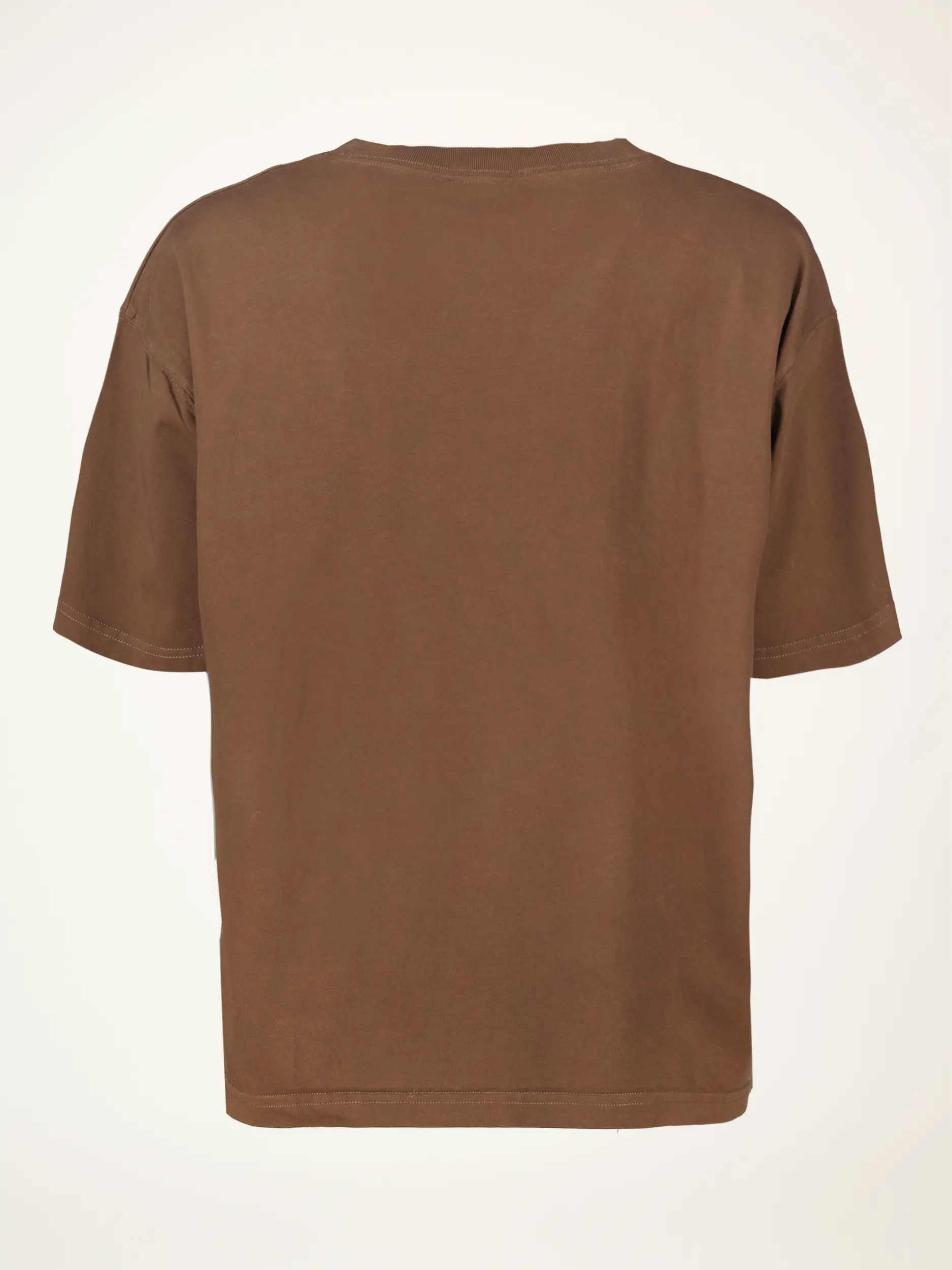 Oversized T-Shirt - Artikel Rückseite - Farbe: Braun