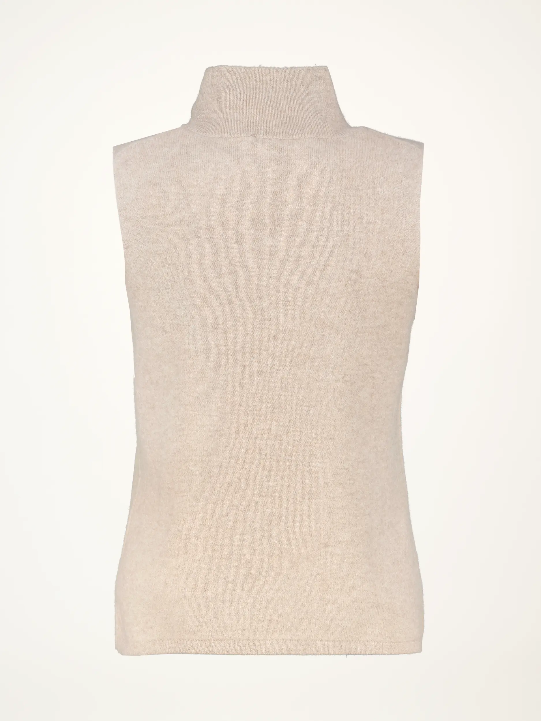 Pullover aus Kaschmir Kurzarm - Artikel Rückseite - Farbe: Beige