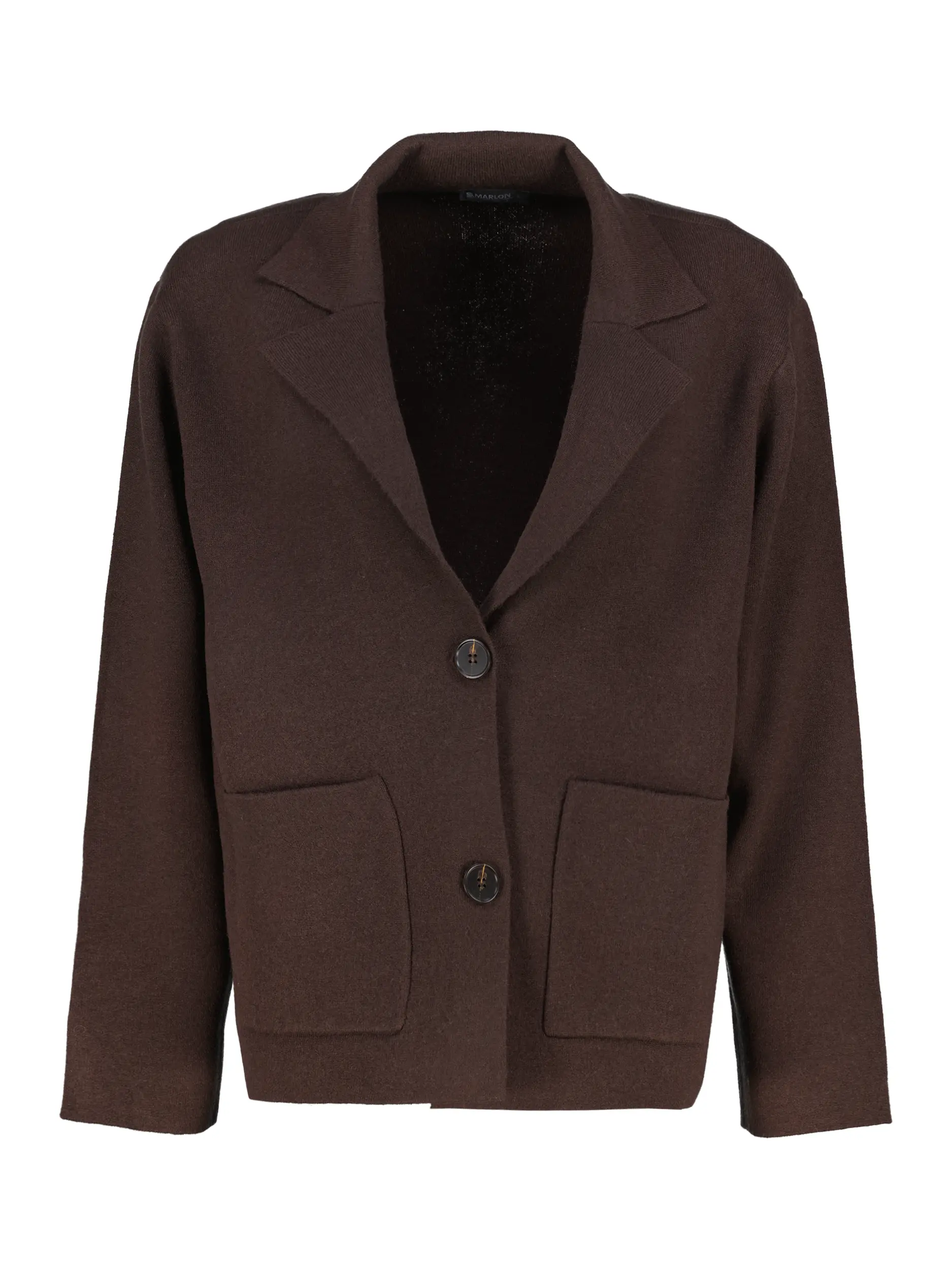 Strickblazer aus Wolle  - Artikel Vorderseite - Farbe: Braun