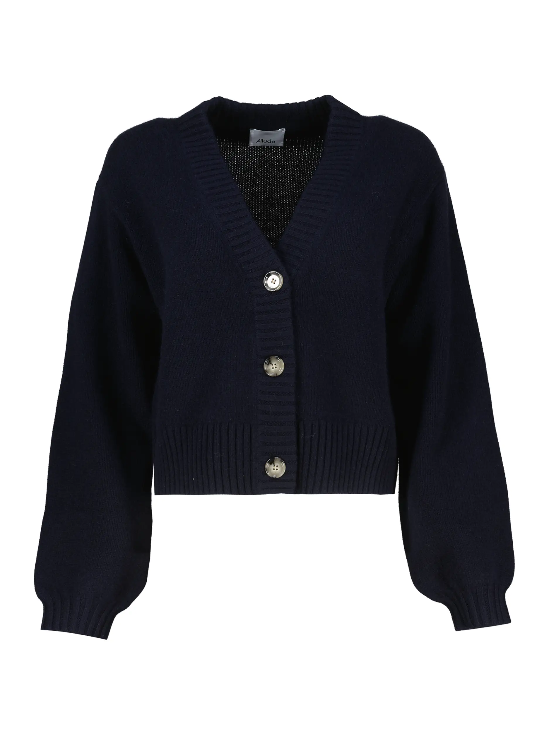 Strickjacke aus Kaschmir - Artikel Vorderseite - Farbe: Blau