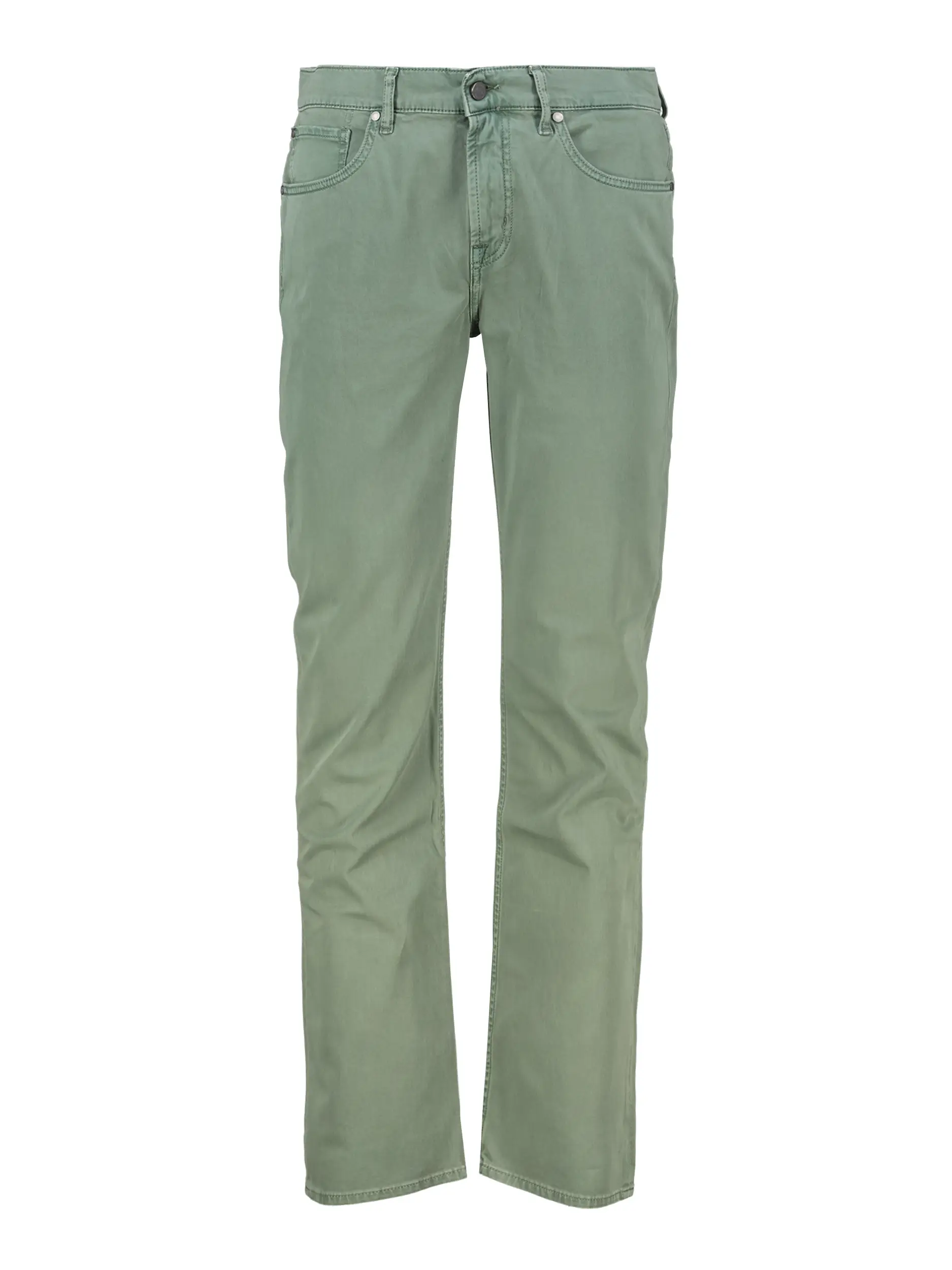 Mid Rise Straight Leg Hose  - Artikel Vorderseite - Farbe: Grün