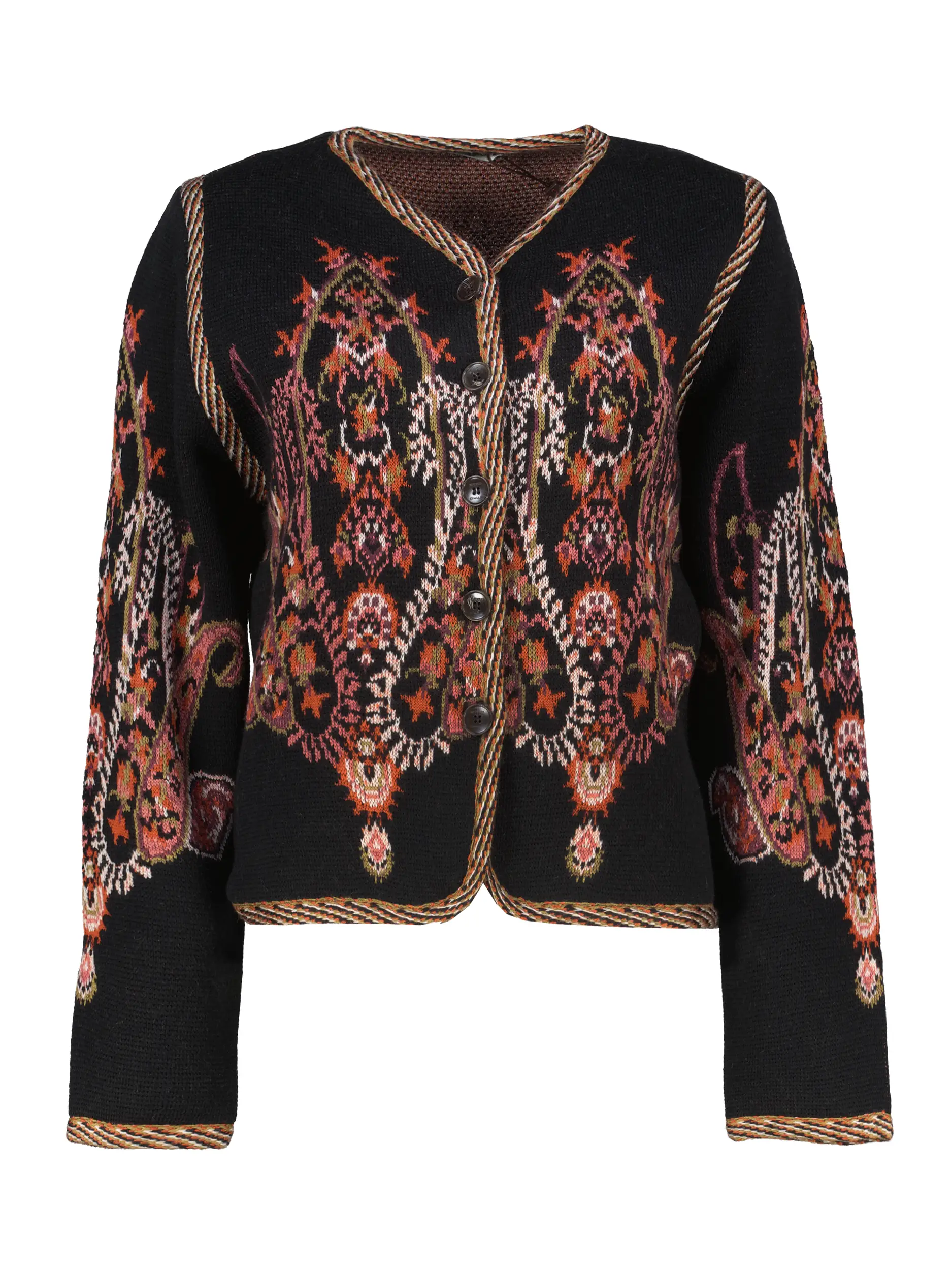 Strickjacke aus Woll-Mix - Artikel Vorderseite - Farbe: Schwarz