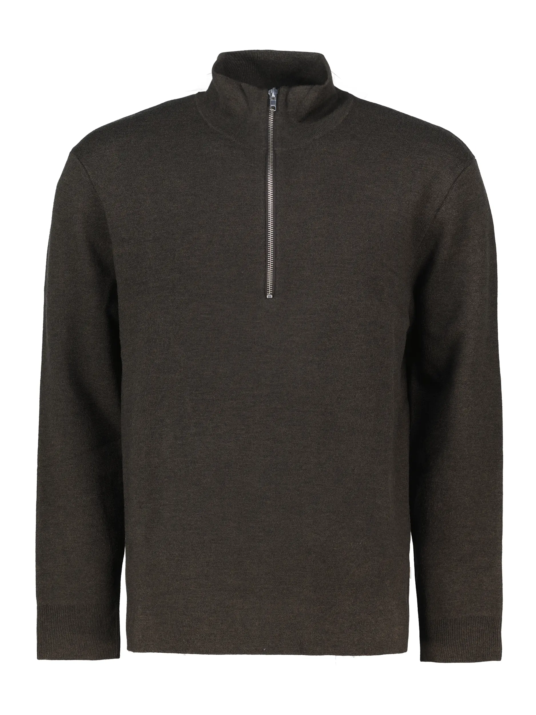 Pullover 'Harald' langarm - Artikel Vorderseite - Farbe: Braun