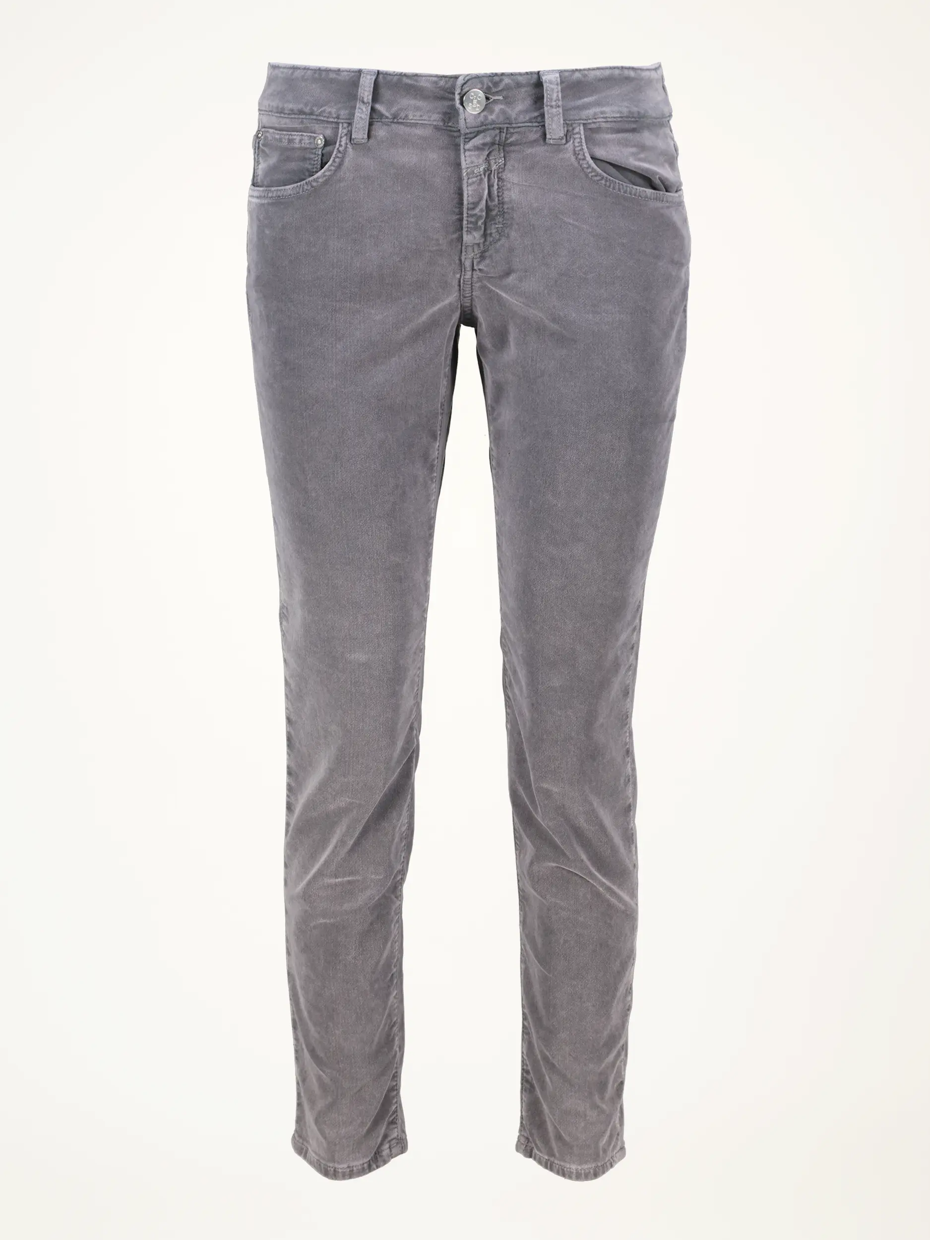 Samthose 'Baker' - Artikelansicht - Farbe: Grau Samthose 'Baker' - Artikelansicht - Farbe: Grau