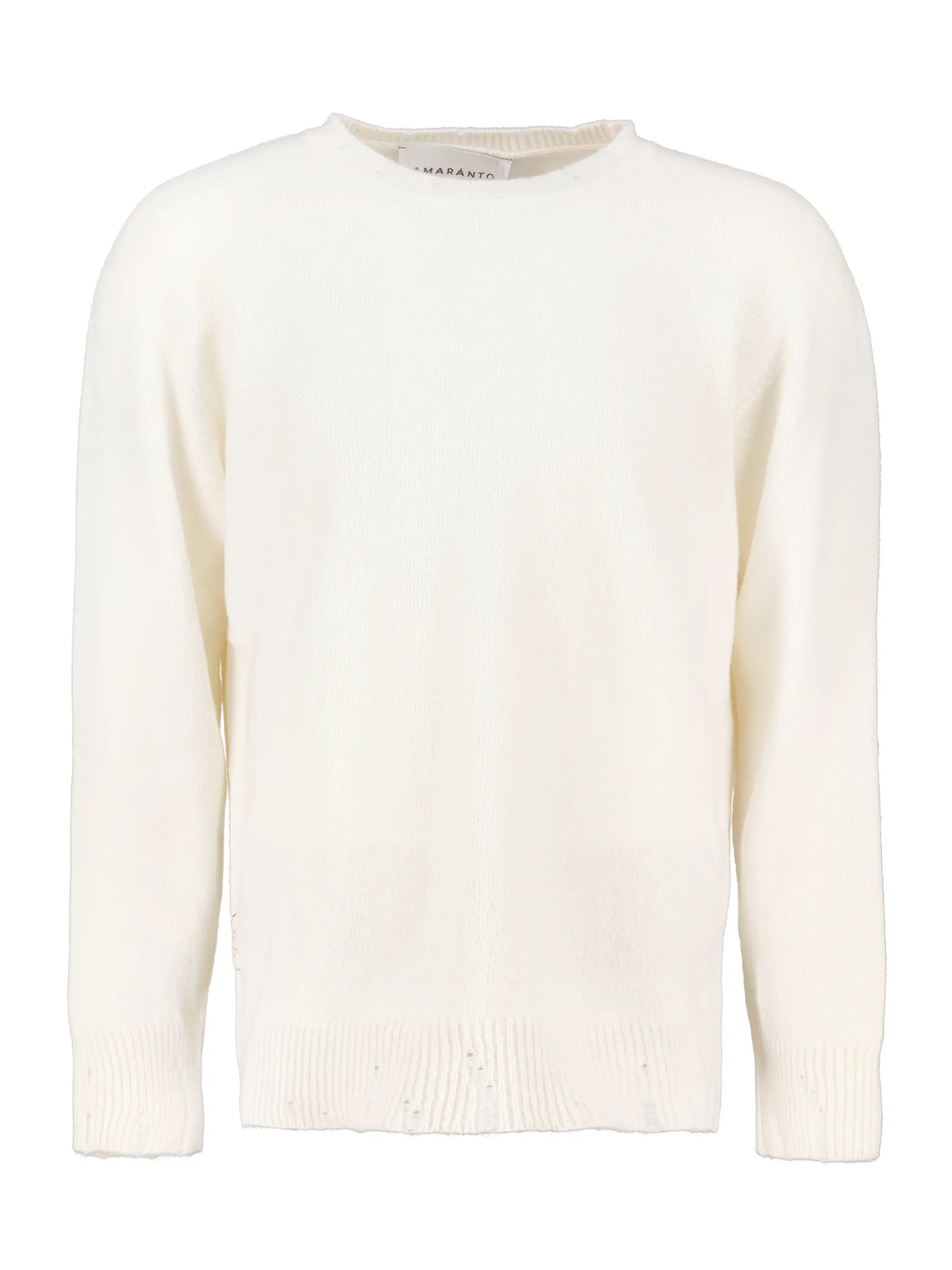 Pullover aus Kaschmir-Woll-Mix langarm - Artikel Vorderseite - Farbe: Beige
