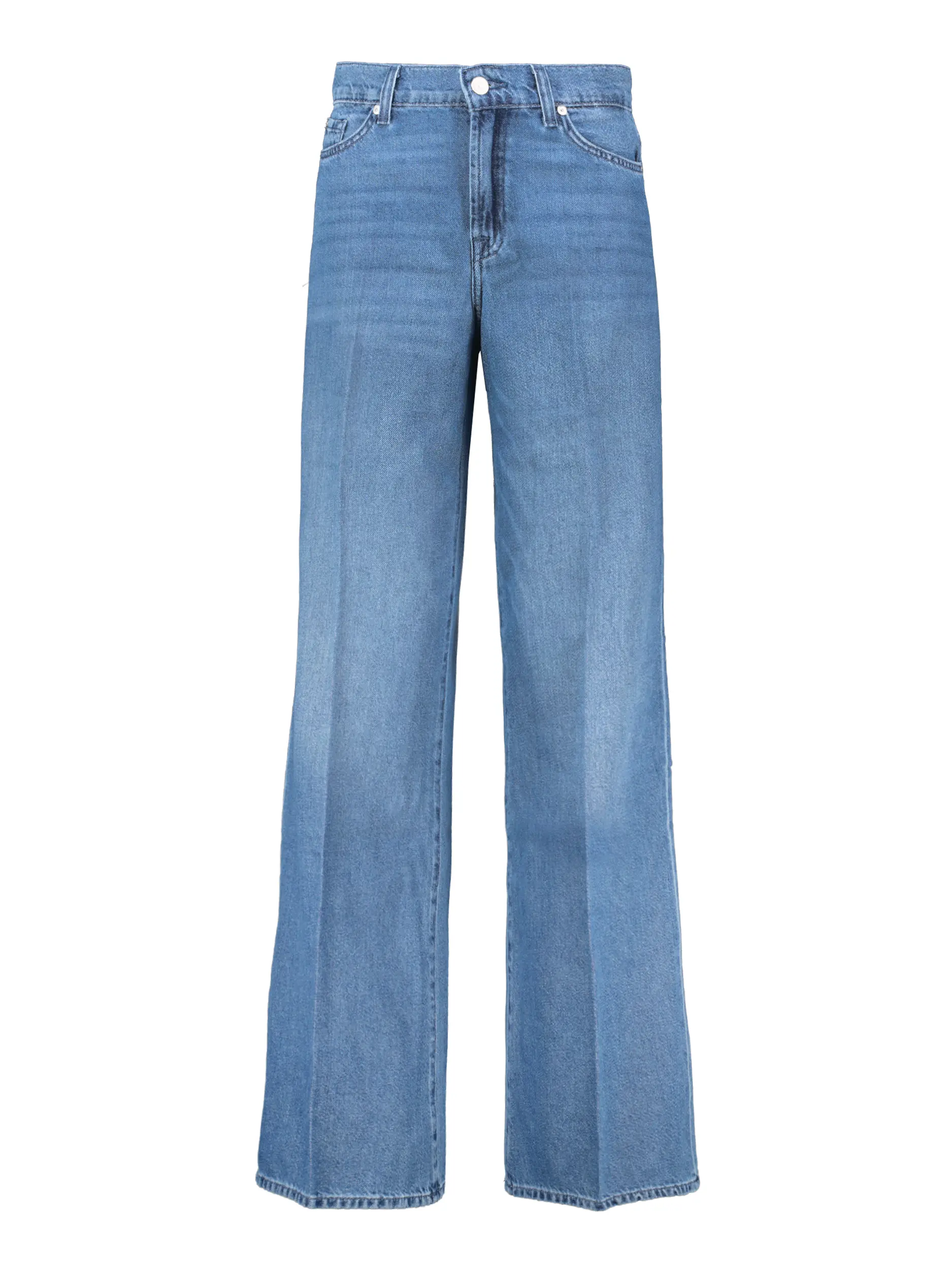 Mid Rise Wide Leg Jeans 'Lotta' - Artikel Vorderseite - Farbe: Blau