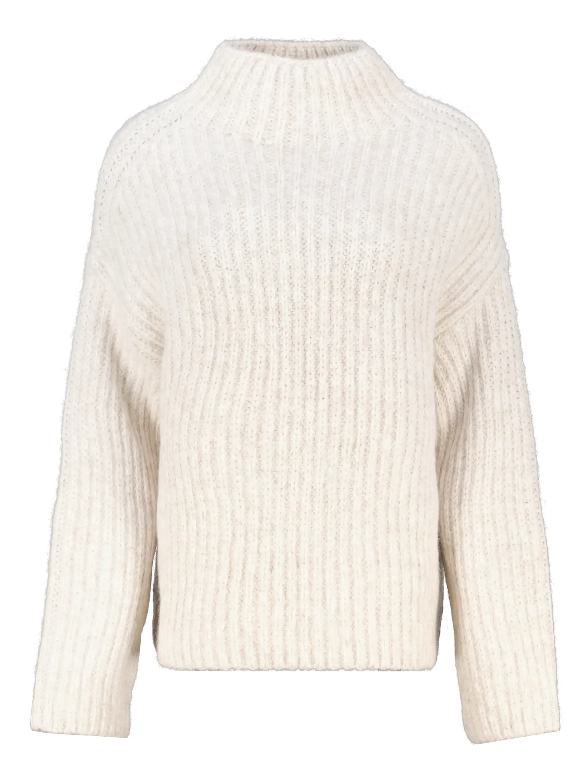 Pullover aus Alpaka langarm - Artikel Vorderseite - Farbe: Creme