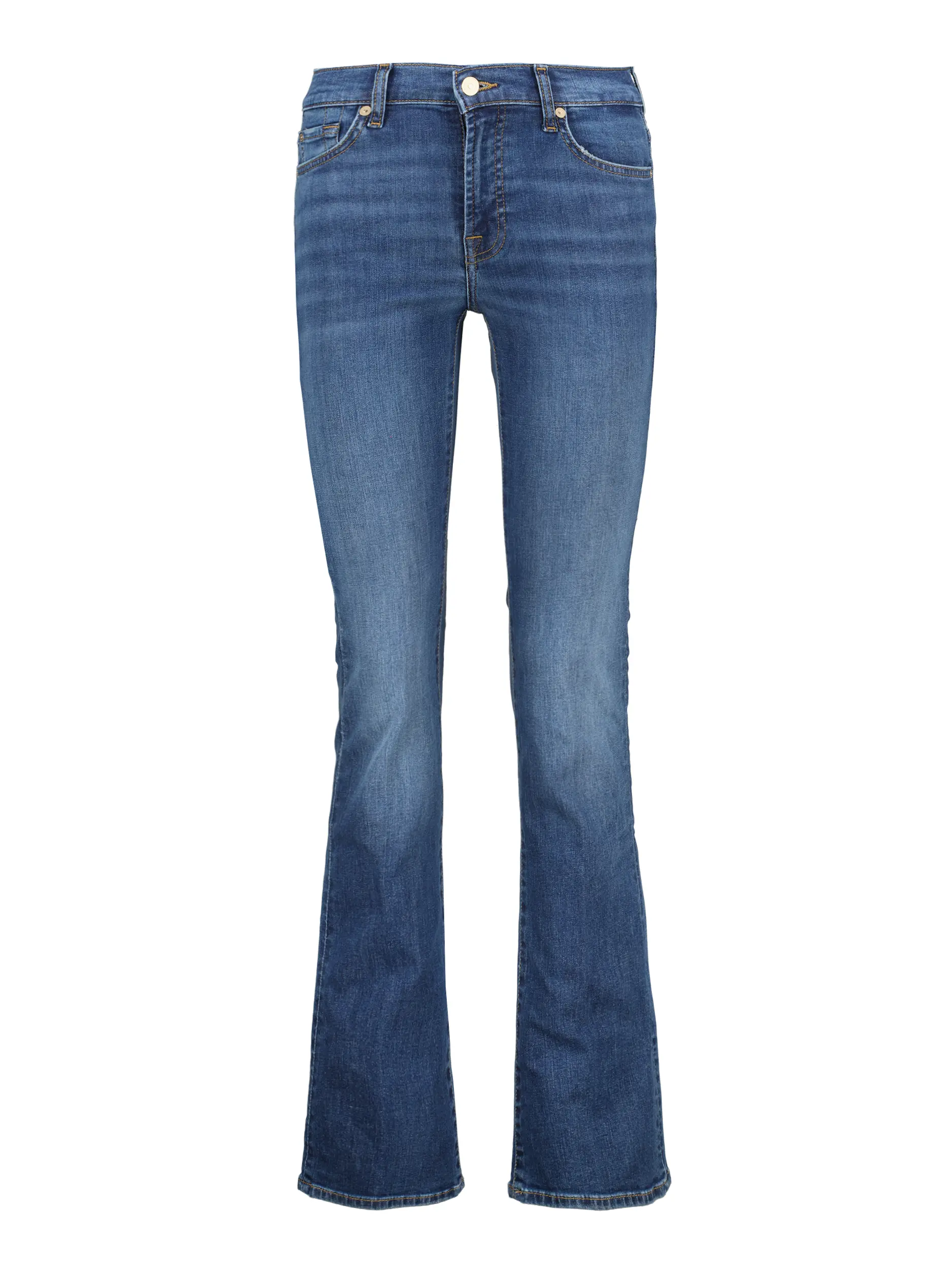 Mid Rise Bootcut Jeans - Artikel Vorderseite - Farbe: Blau