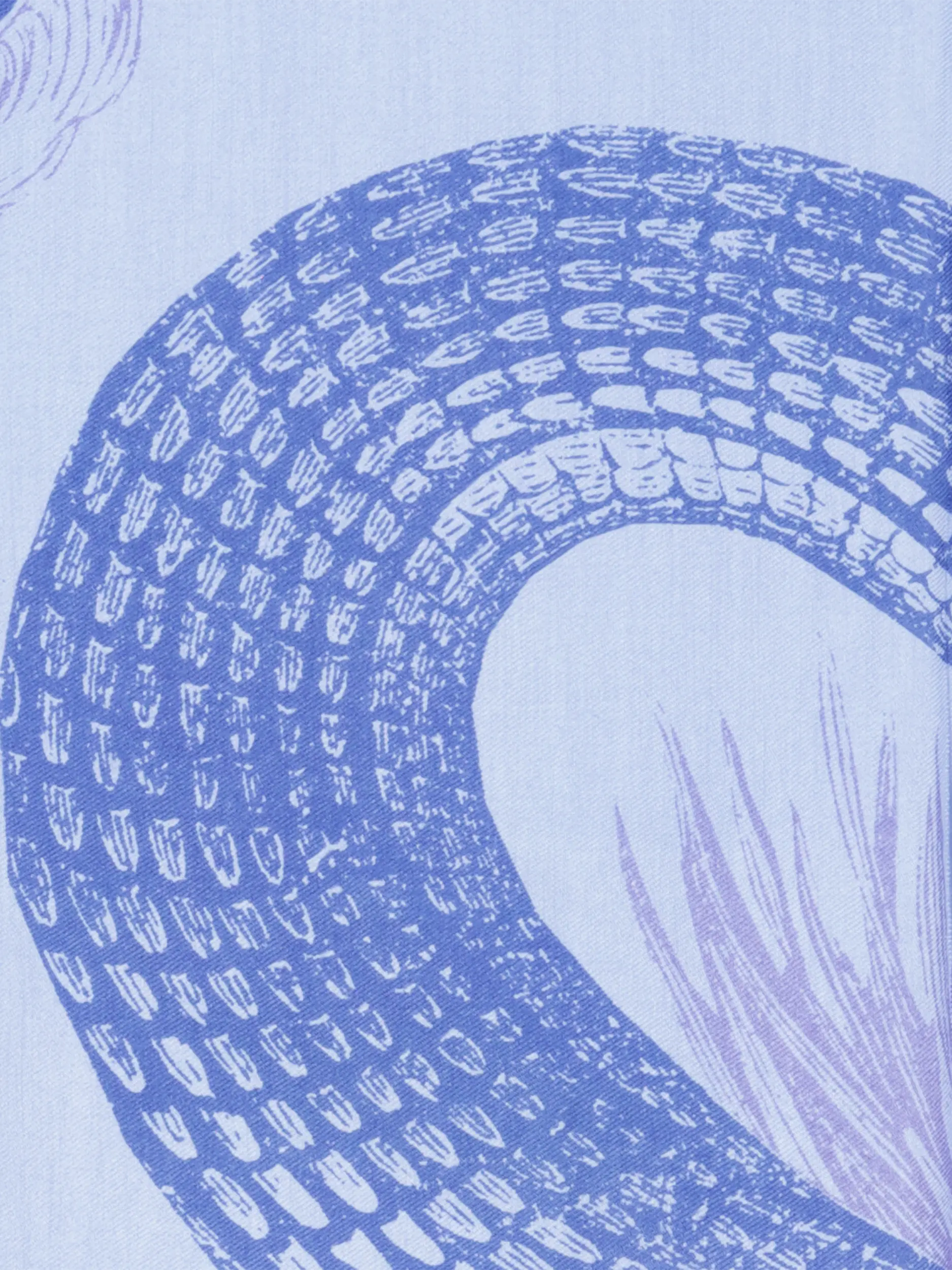 Tuch 'Garden Eden' aus Seide - Artikel weitere Detailansicht 1 - Farbe: Blau