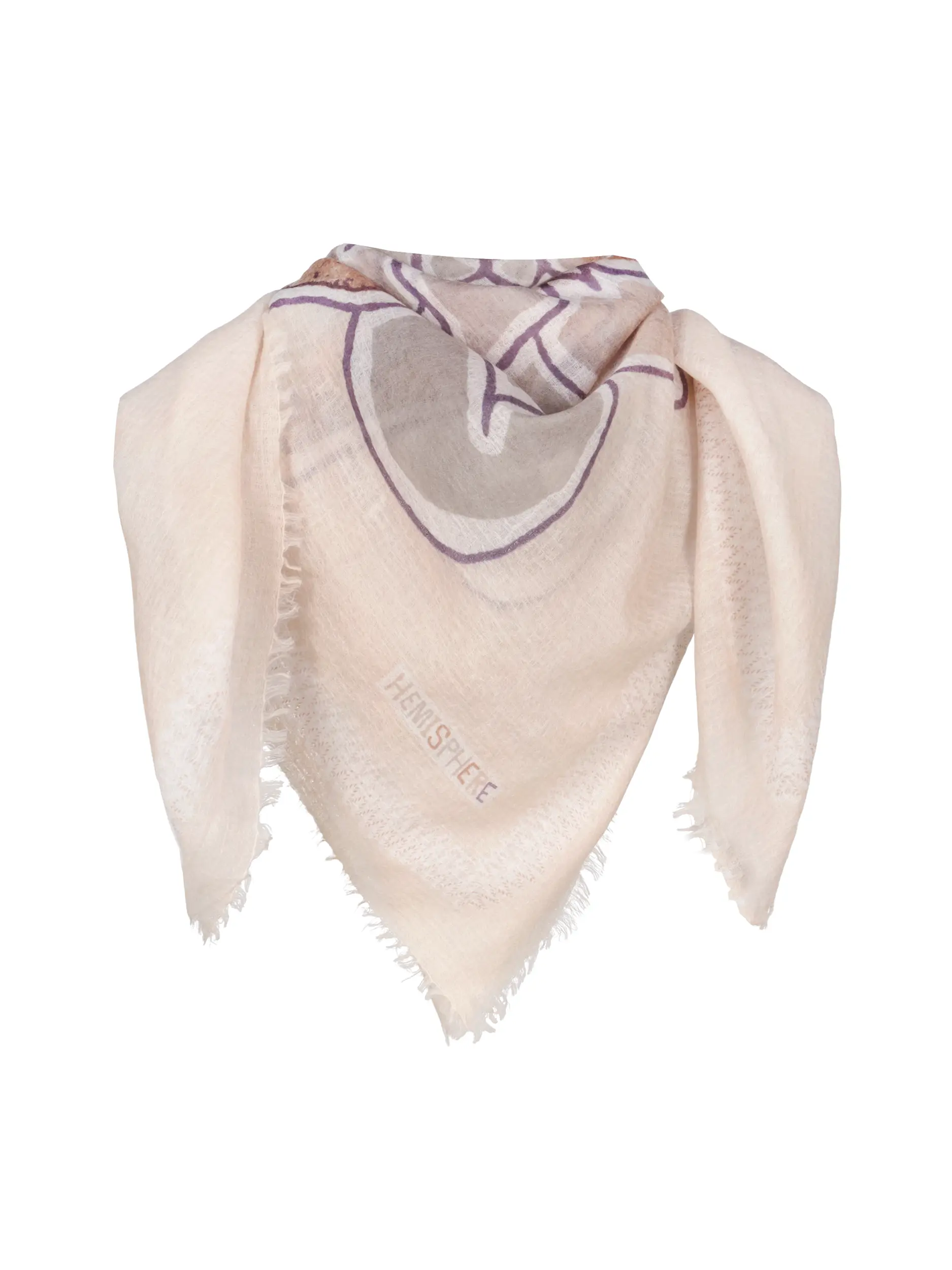 Kaschmirtuch 'Ballnicki' - Artikel Vorderseite - Farbe: Beige