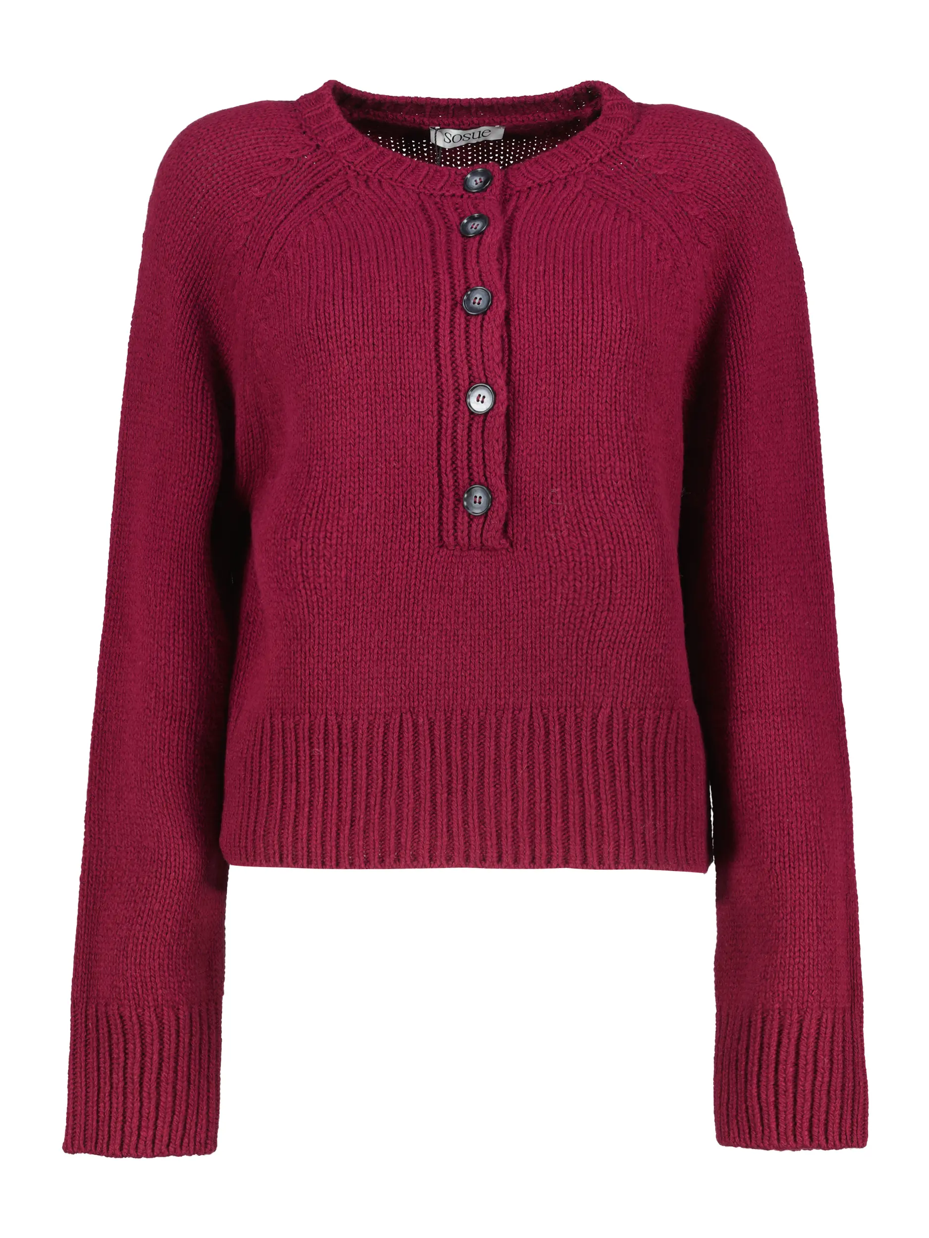Pullover aus Wolle - Artikel Vorderseite - Farbe: Rot