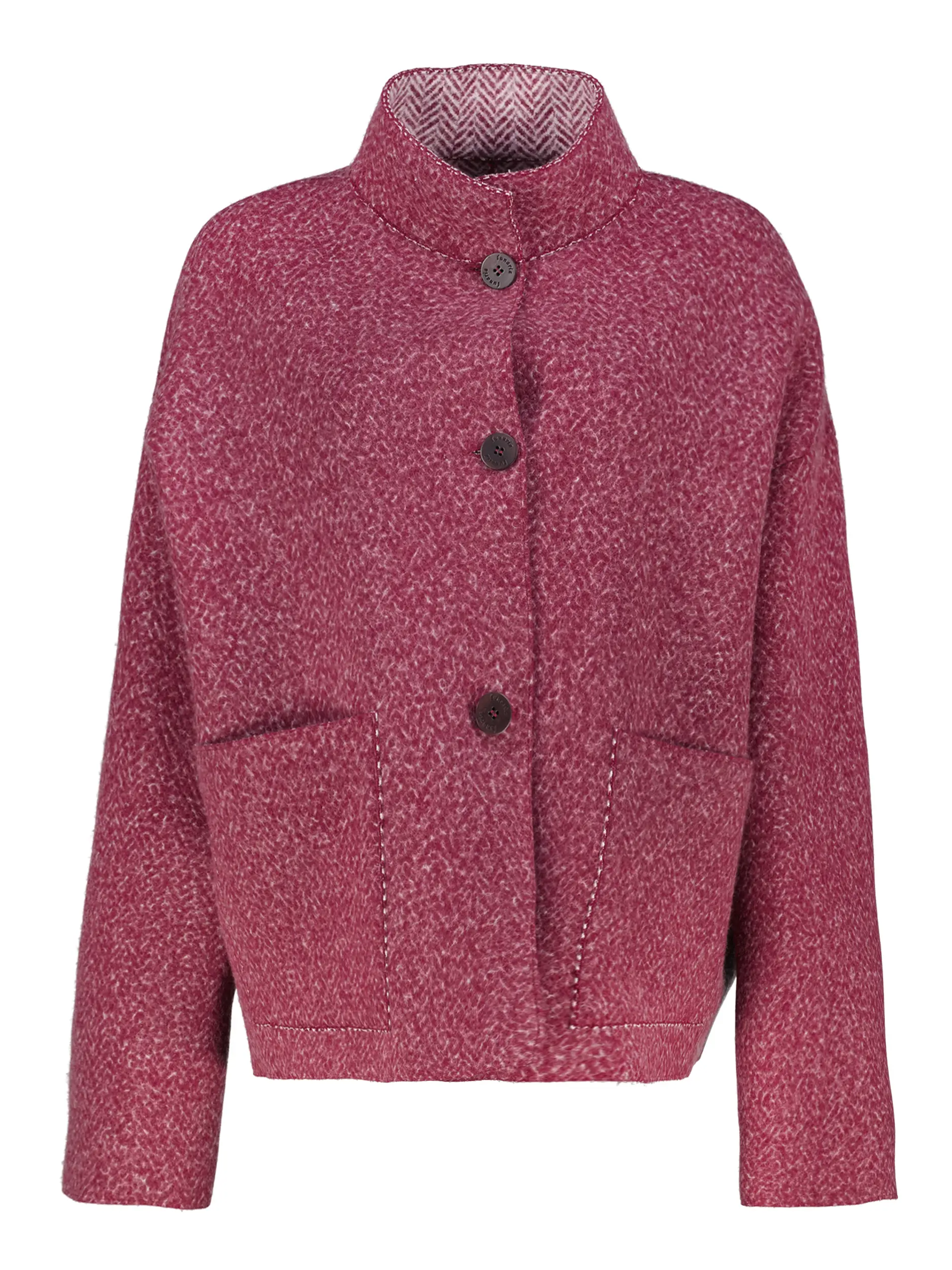 Wolljacke - Artikel Vorderseite - Farbe: Rot