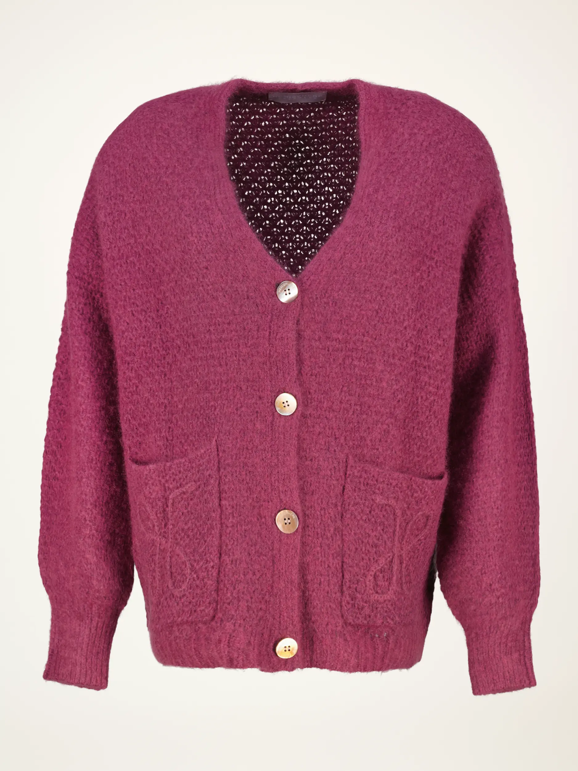 Strickjacke aus Kaschmir - Artikelansicht - Farbe: Rot