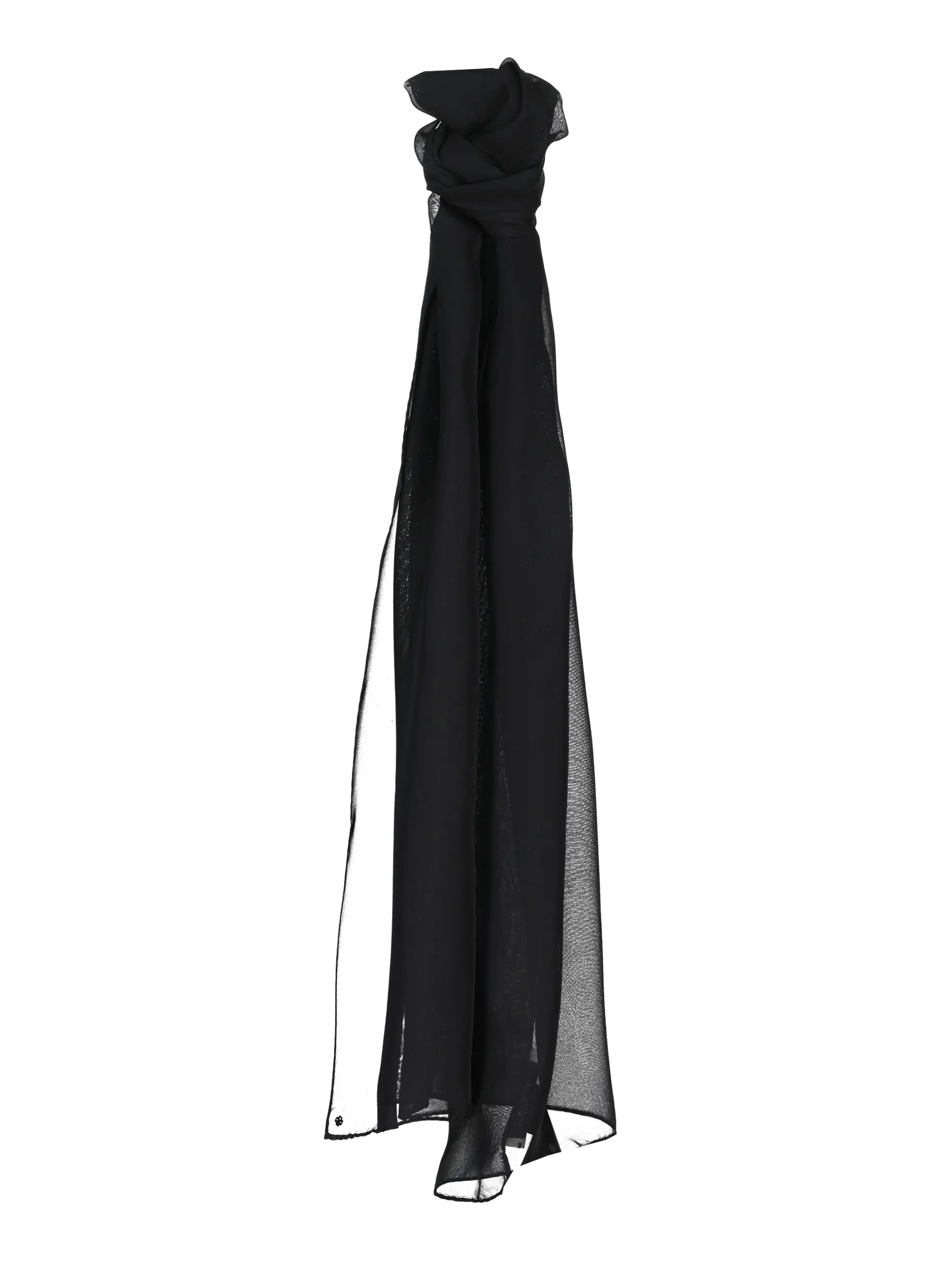 Seidentuch 'Sheer Lightness Scarf' - Artikel Vorderseite - Farbe: Schwarz
